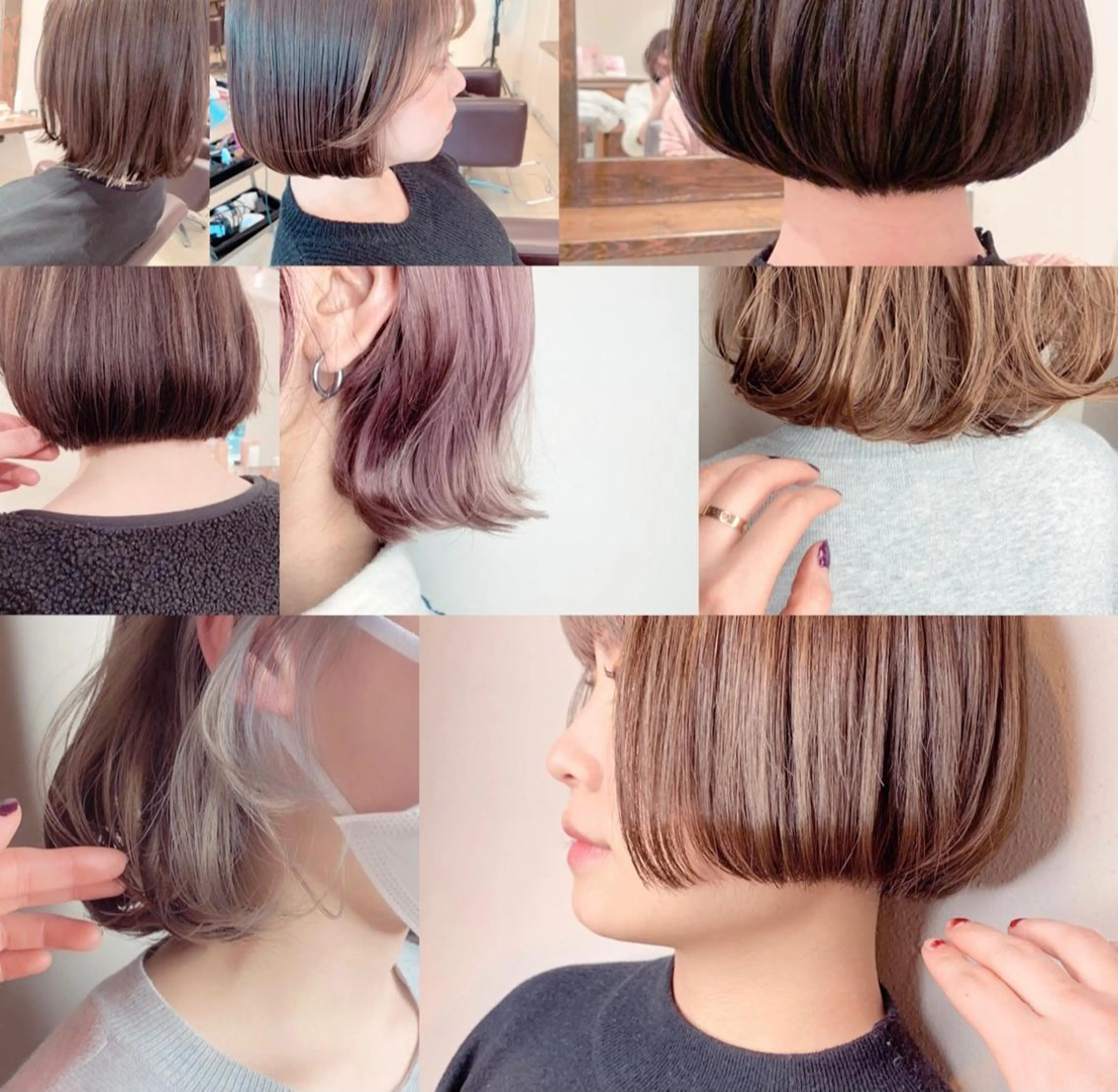 ショート ボブ 小顔カット 東京の技術を 京都で✂︎🕊️💖のヘアスタイル