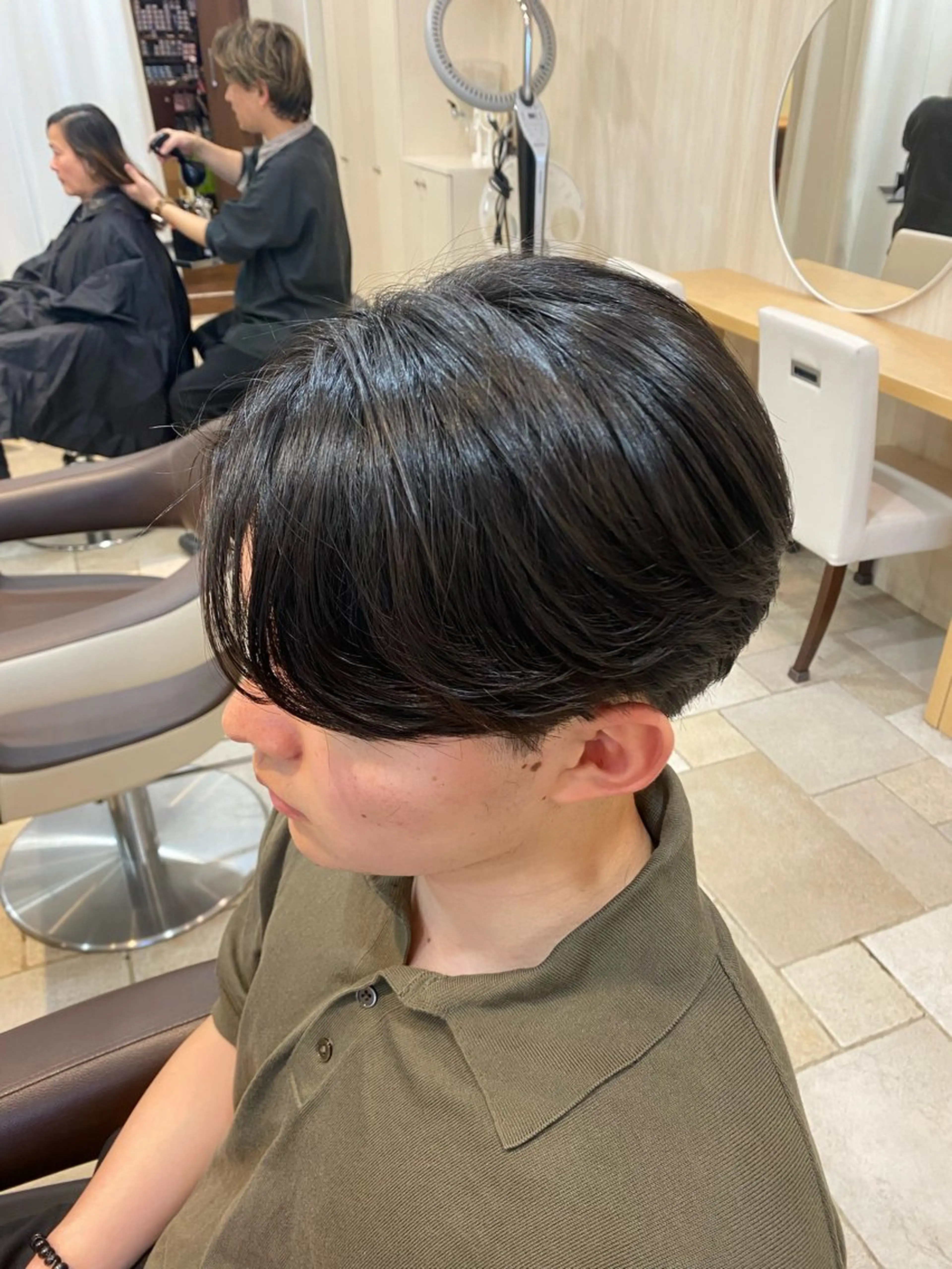 <メンズ限定>骨格矯正カット+プレミアム縮毛矯正＋中間処理の写真