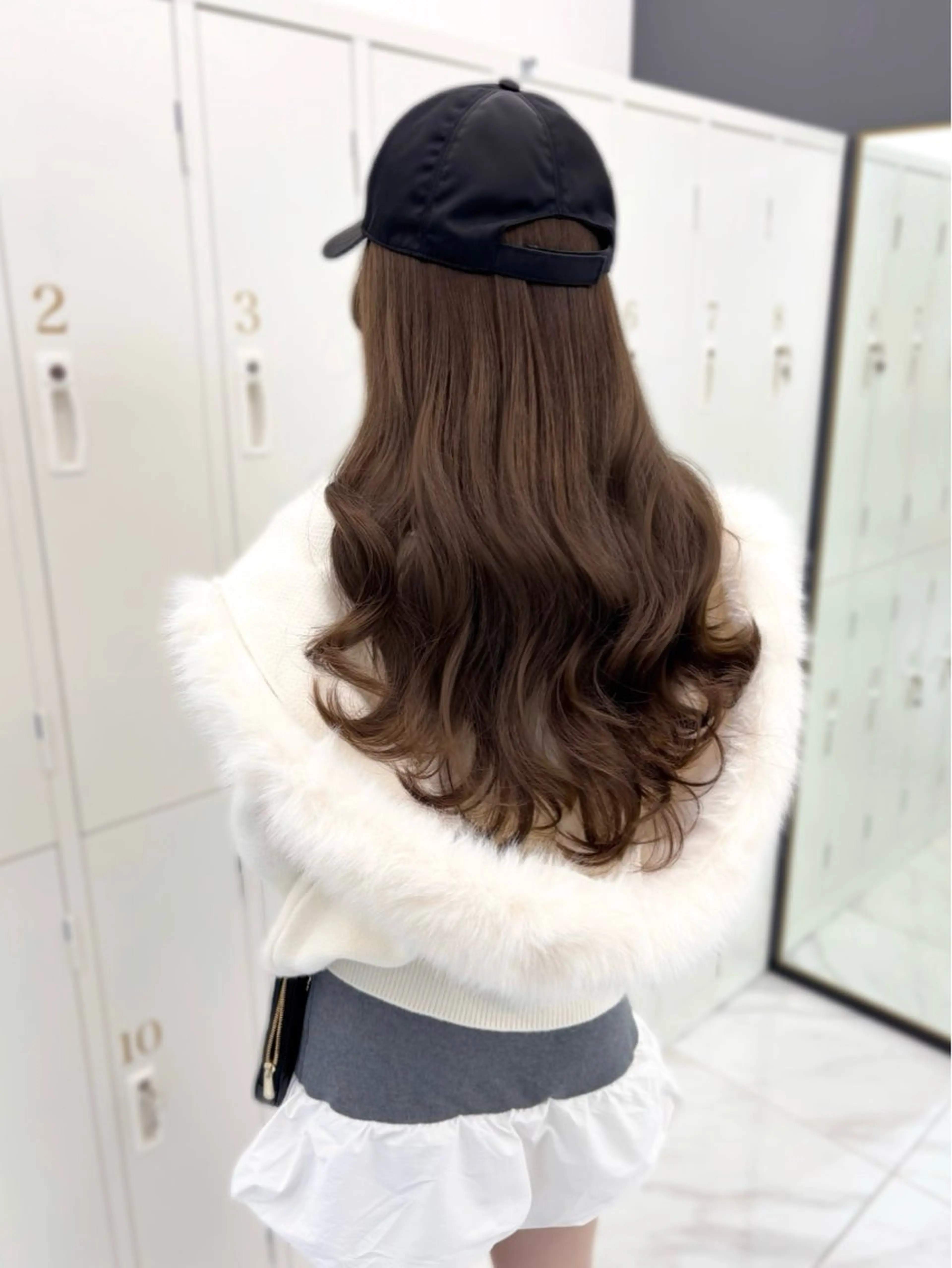 ロング カラー ベージュカラー ブリーチ 透明感カラー ブリーチなしカラー オリーブベージュ カット ヘアカラー トリートメント 盛れる顔周り🤍渋谷 Risa🎀のヘアスタイル