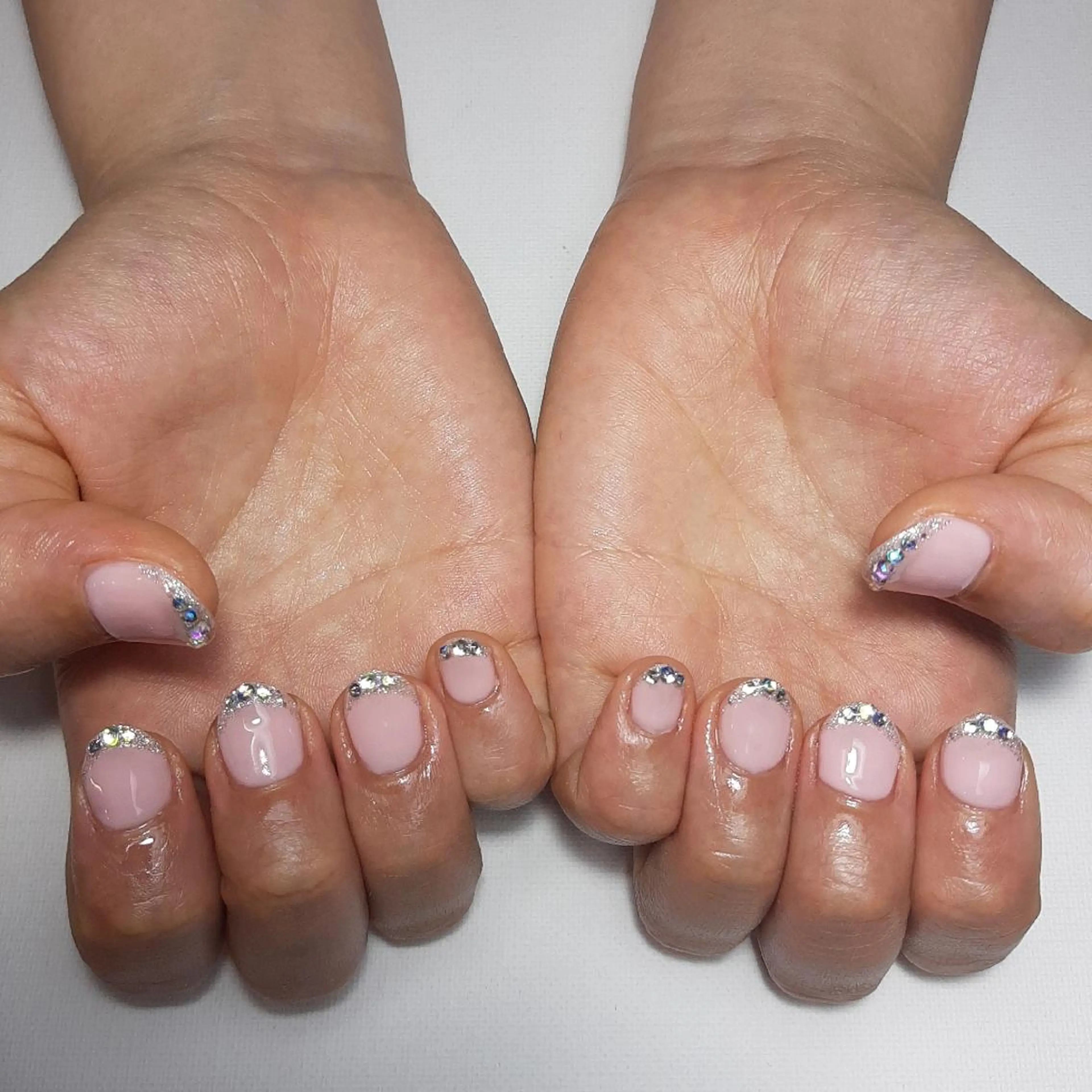 ネイル フレンチネイル ピンク owlnail /持込みデザイン専門のネイルデザイン