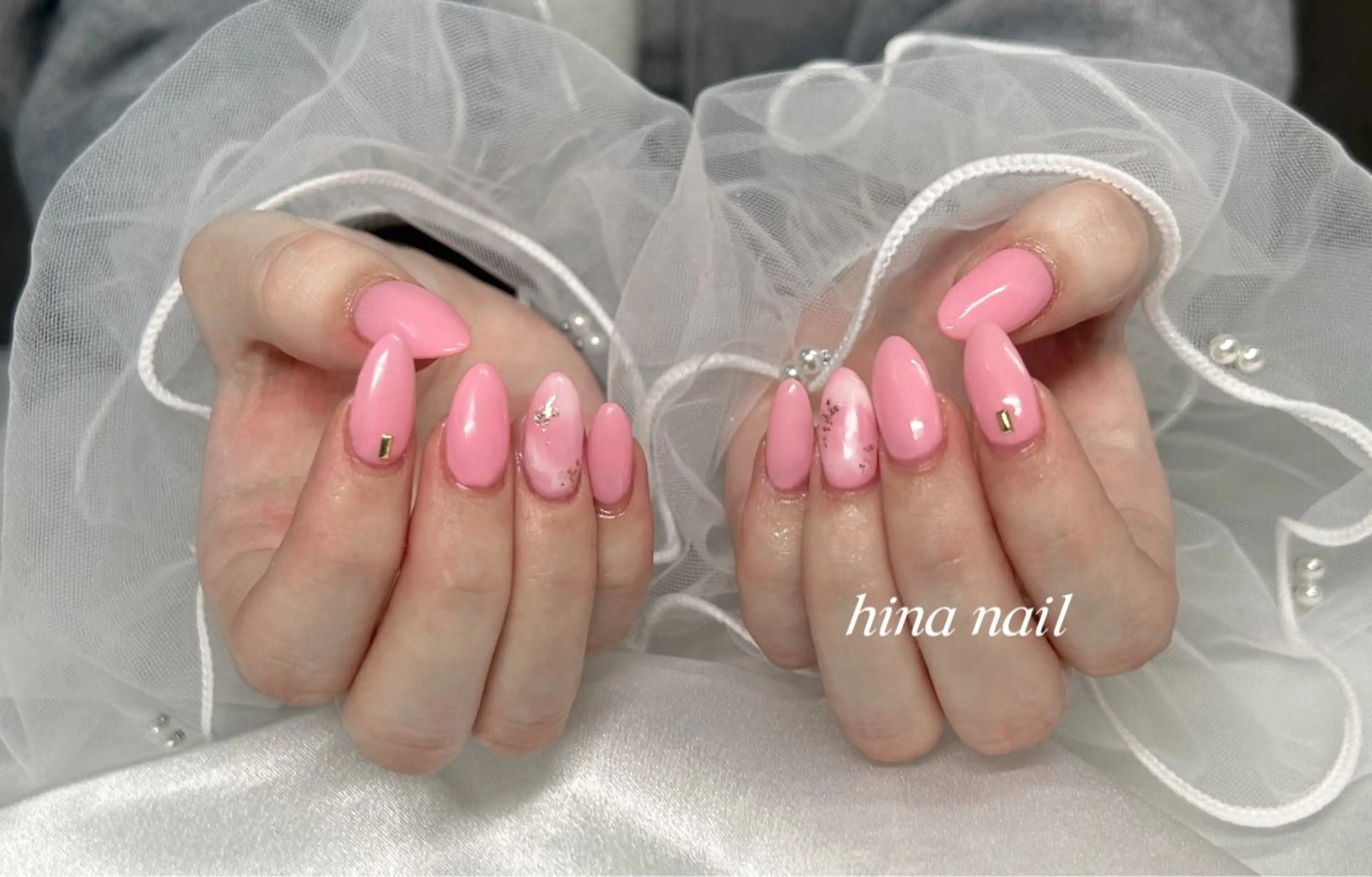 ネイル シンプルネイル ハンドネイル Muguet nail所属・Hina nail 木場のネイルデザイン