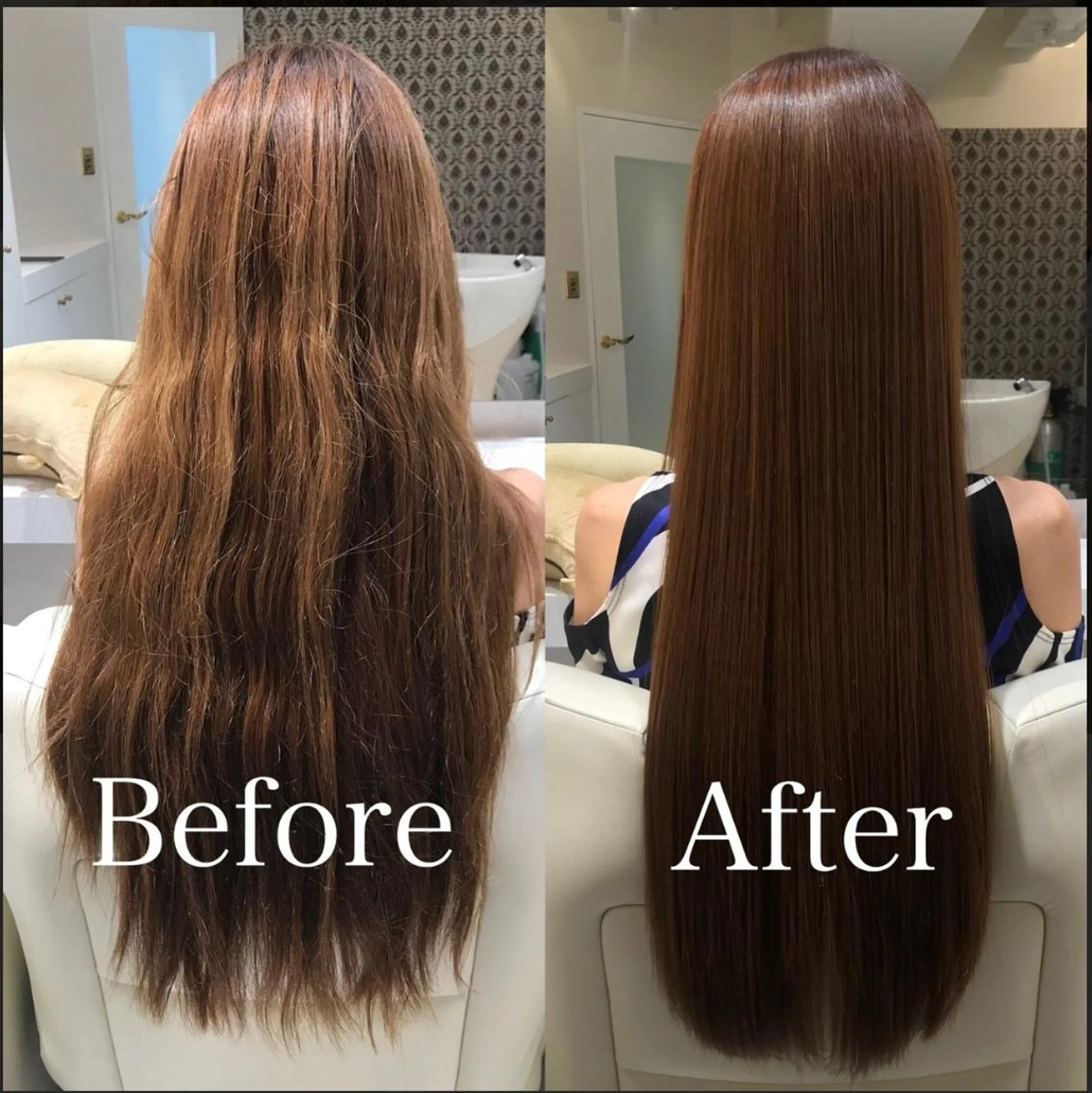 ロング 美髪矯正 蓮のヘアスタイル