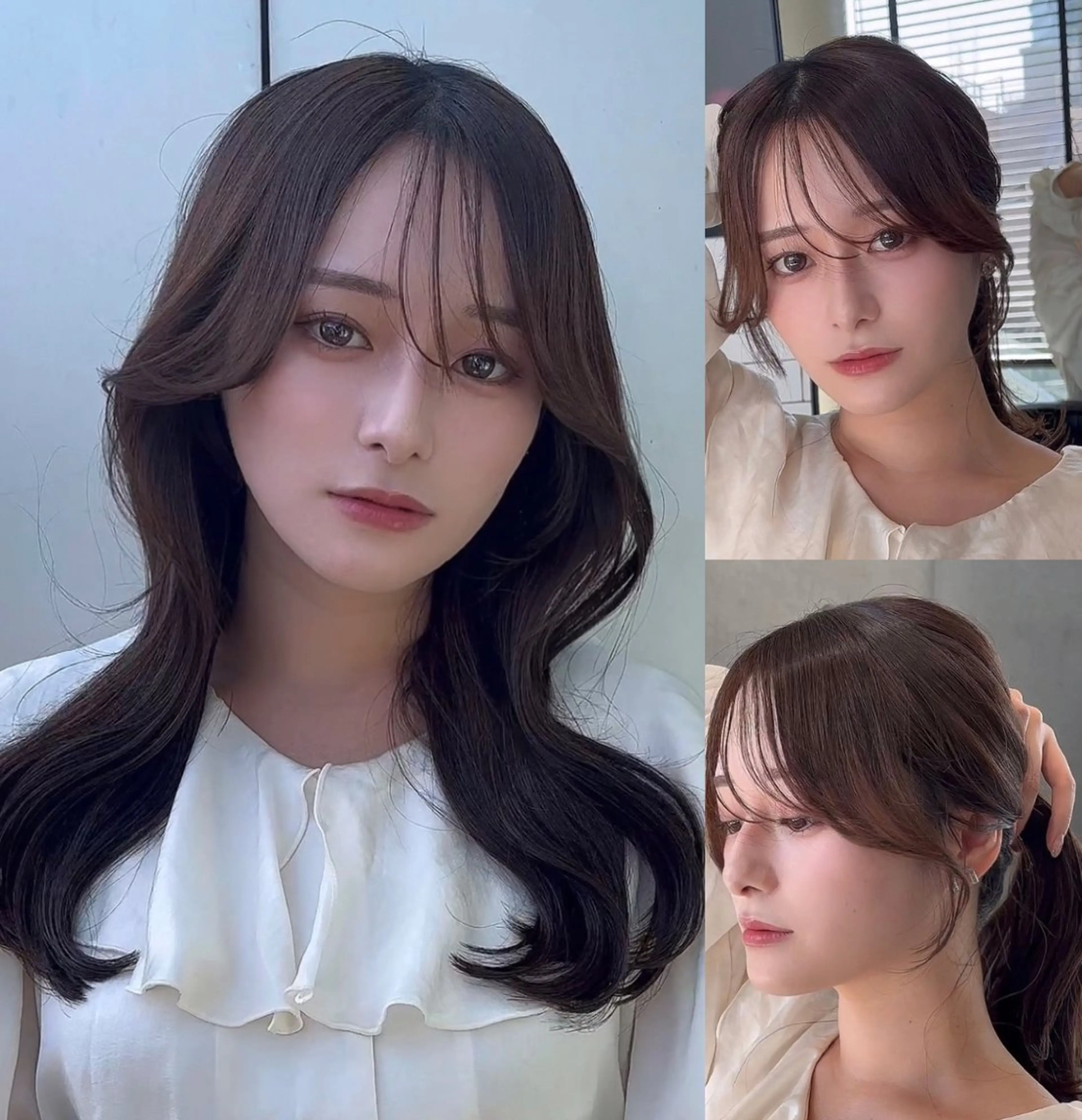 ロング カラー カット ヘアカラー トリートメント 🌫️大人韓国ヘア 🌫️naoyaのヘアスタイル