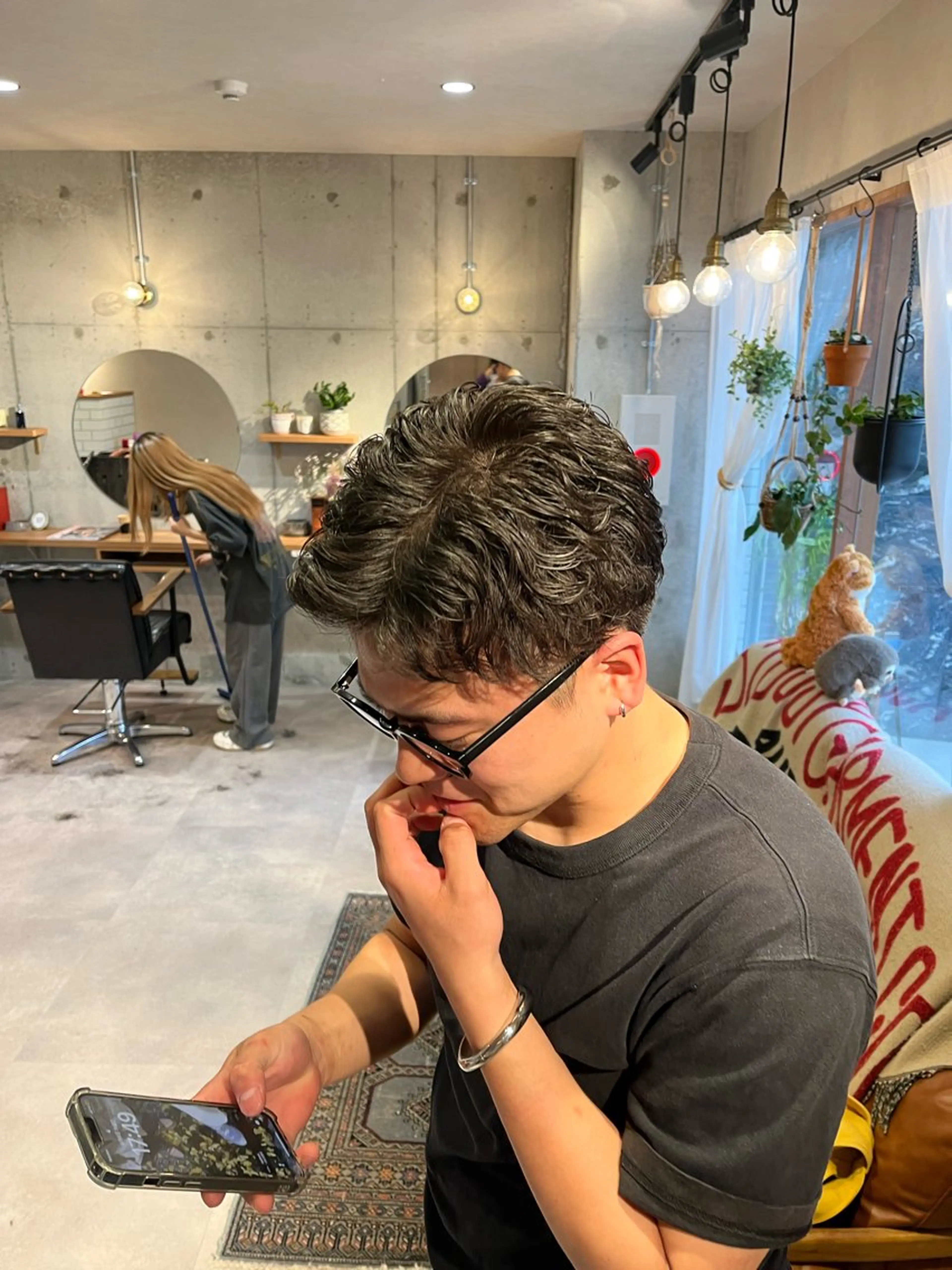 ショート パーマ メンズ メンズパーマ Lamp所属・🌀メンズパーマ🌀 🐏丸山祐宇🐏のヘアスタイル