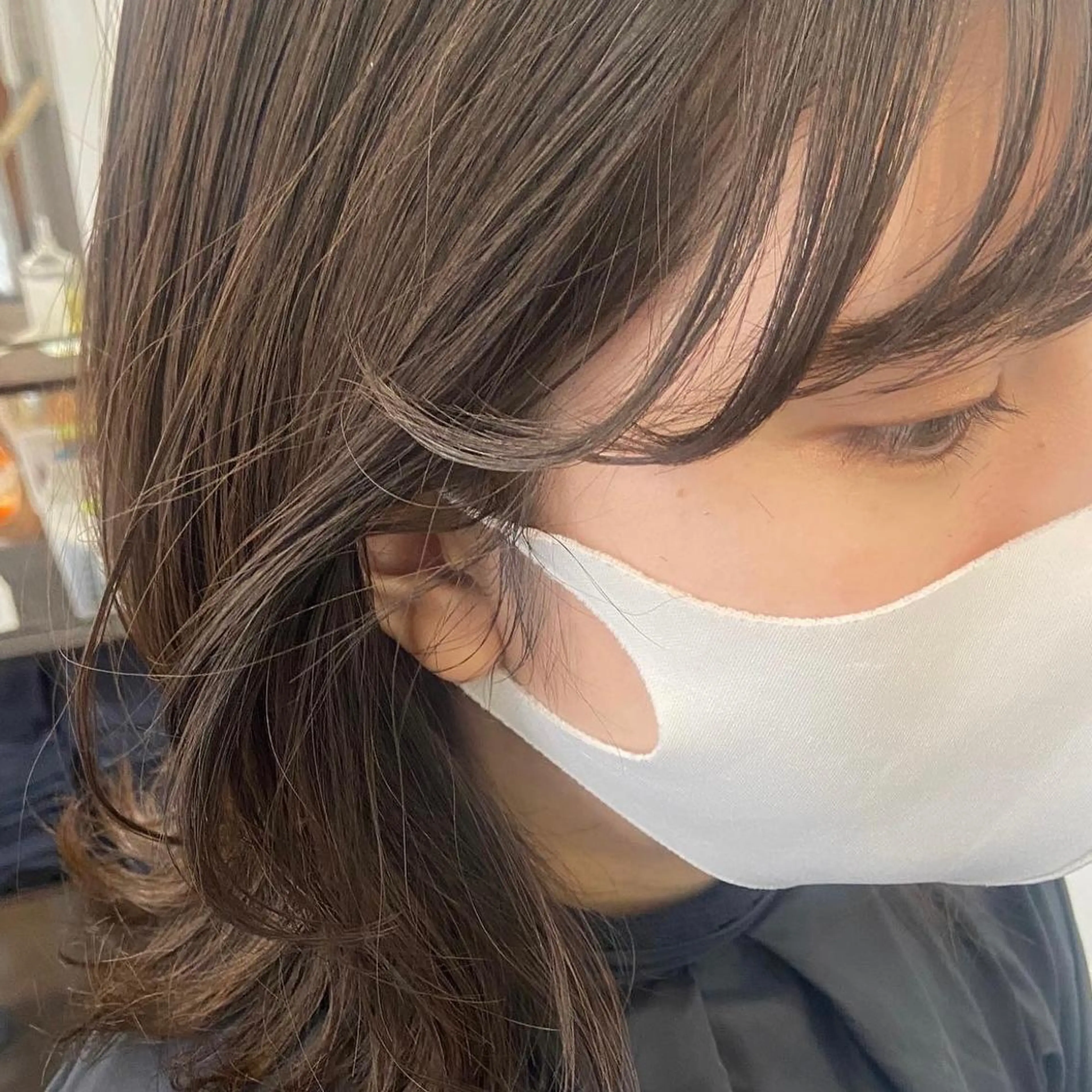 ミディアム カラー パーマ ヘアアレンジ メンズ キッズ ネイル マツエク・マツパ アイブロウ ミディアムパーマ メンズハイライト メンズパーマ ブラウンカラー ケアカラー times salon名駅所属・久木原 ゆりのヘアスタイル