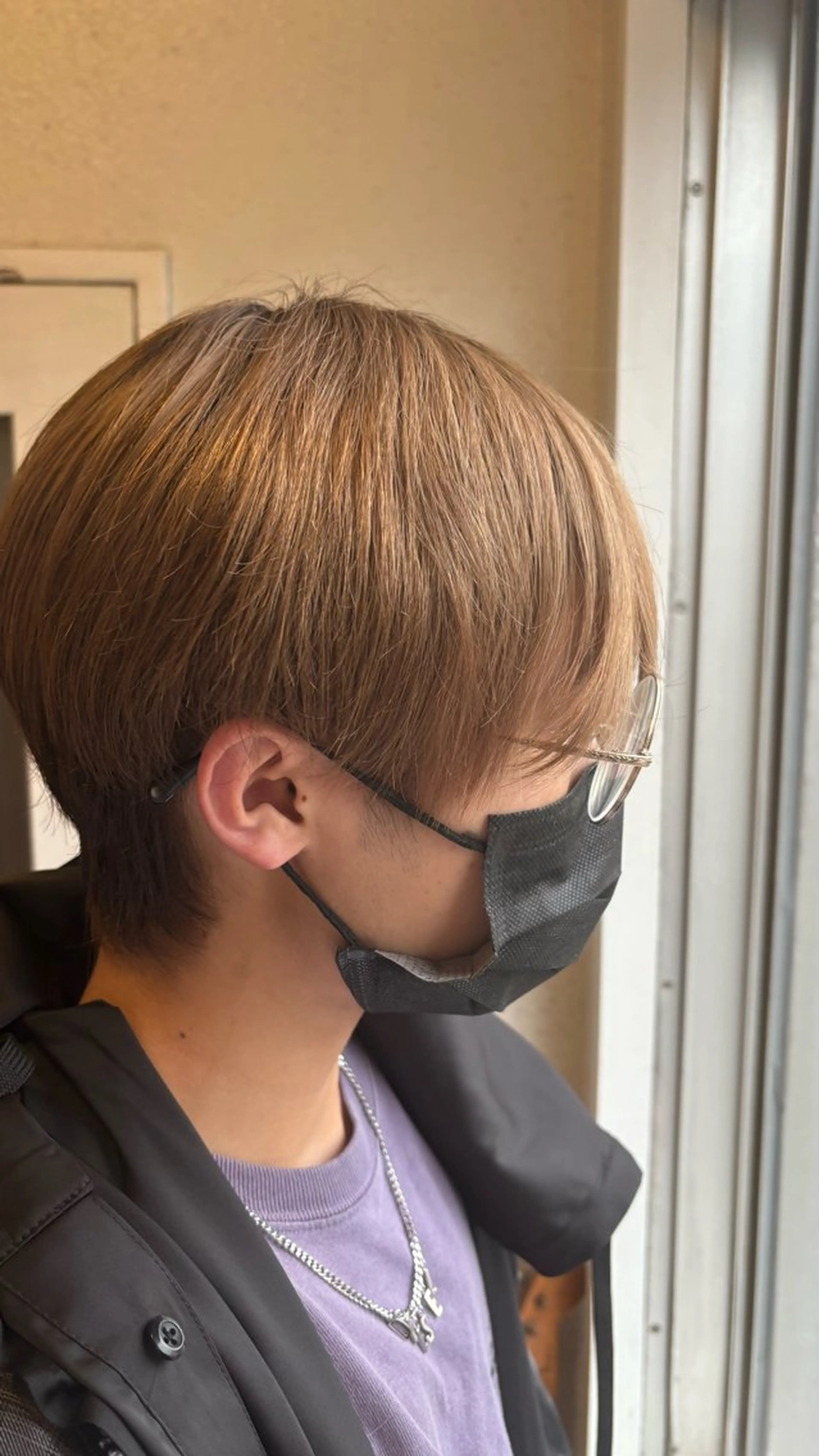 ショート カラー メンズ ベージュカラー ミルクティーベージュ hair&make orange所属・🌈原宿/推しカラー /マーコ🌈のヘアスタイル