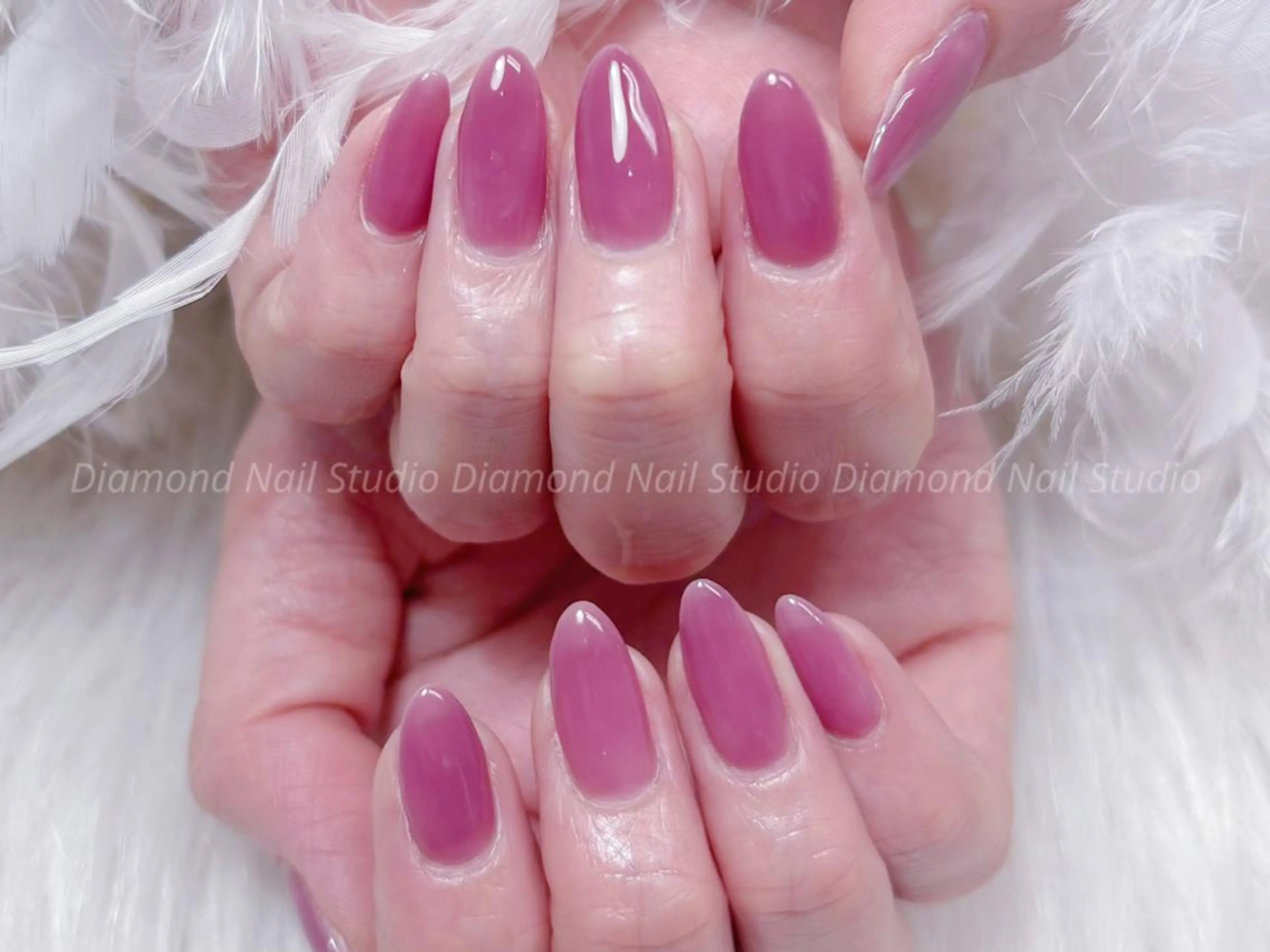 ネイル アートネイル オーロラネイル フラッシュネイル ガーリー キラキラネイル diamond ♥のネイルデザイン