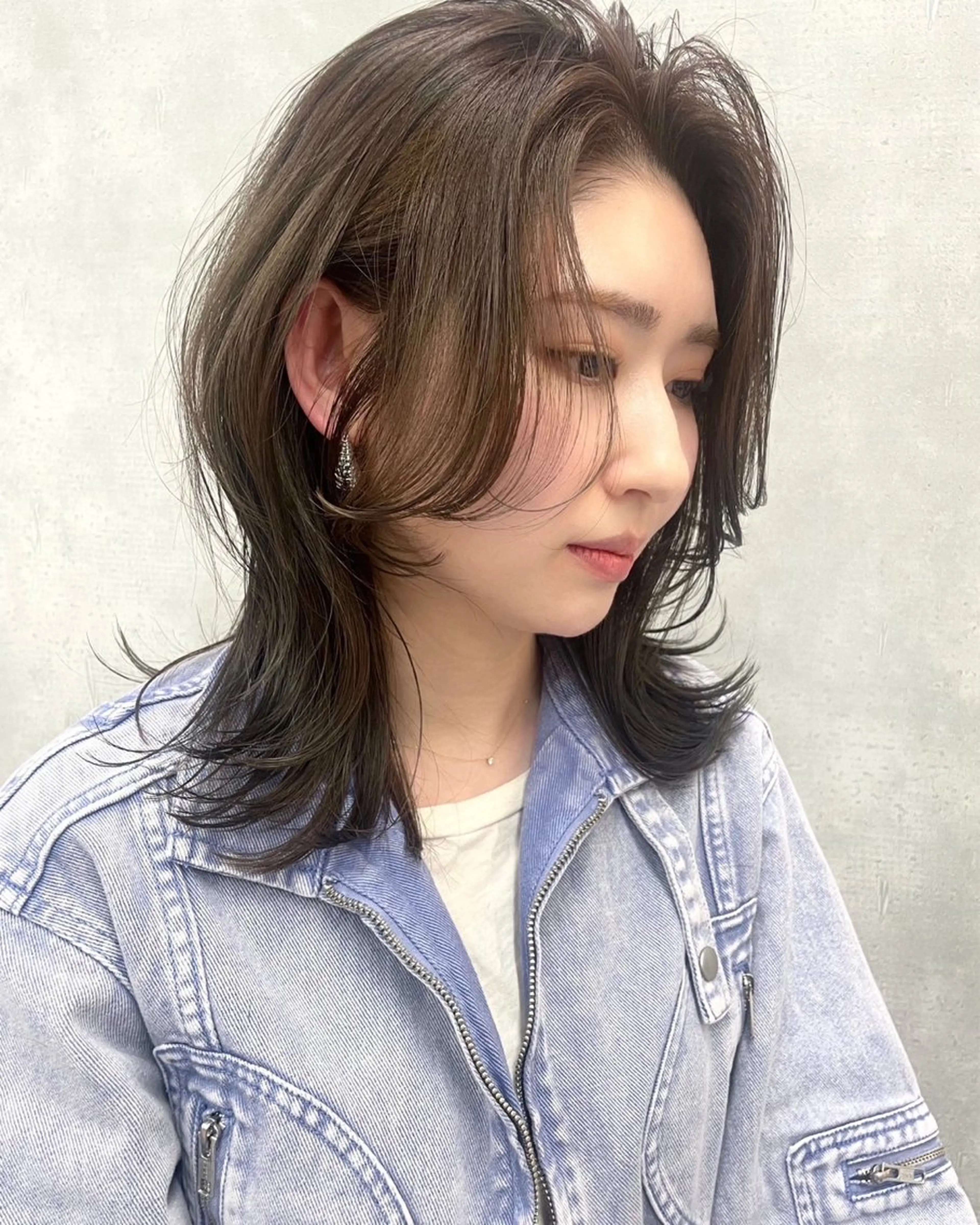 ミディアム カラー CITY所属・後藤啓太 レイヤー ハイトーンのヘアスタイル