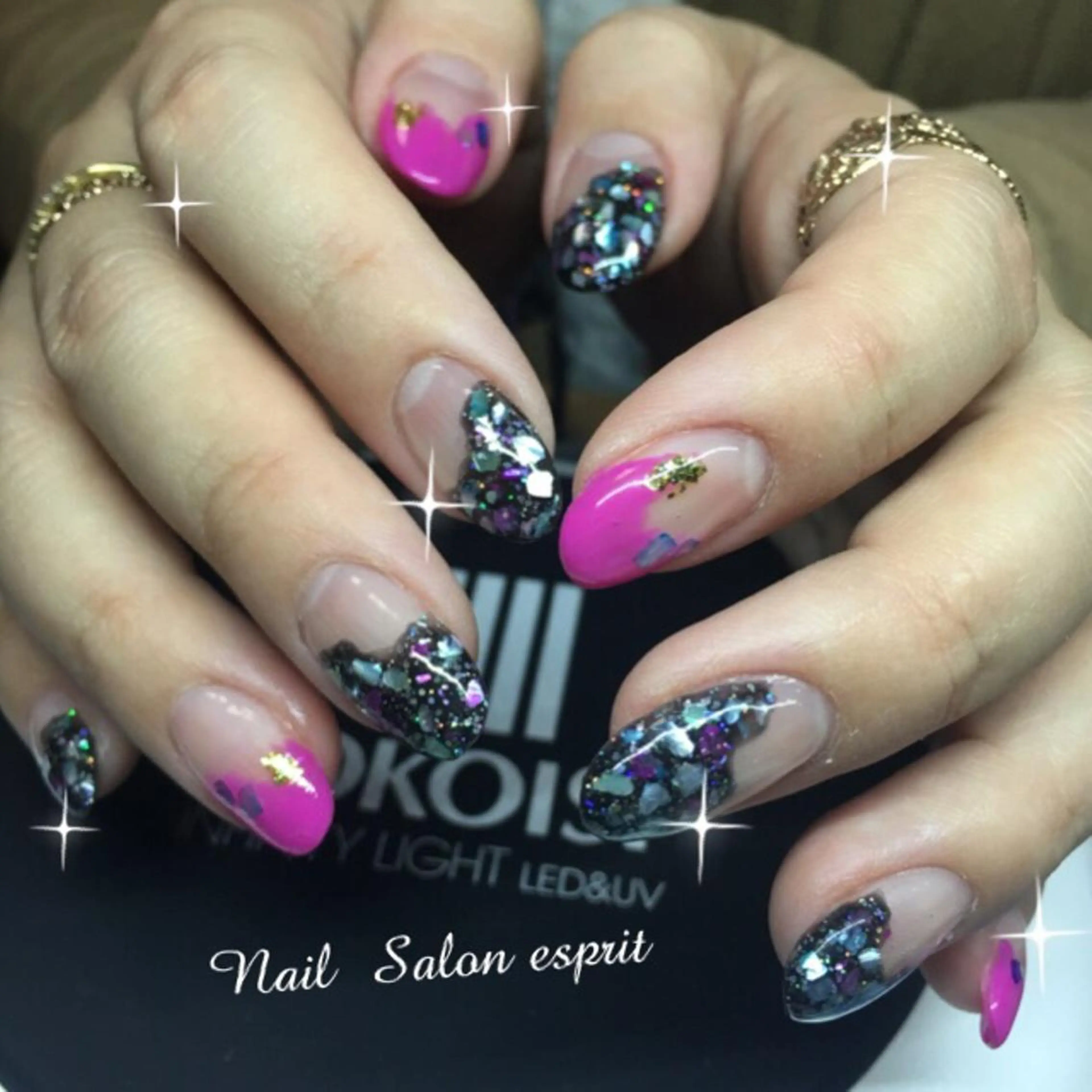 ネイル 長さ出し 持ち込み スカルプネイル Nail Salon espritのネイルデザイン