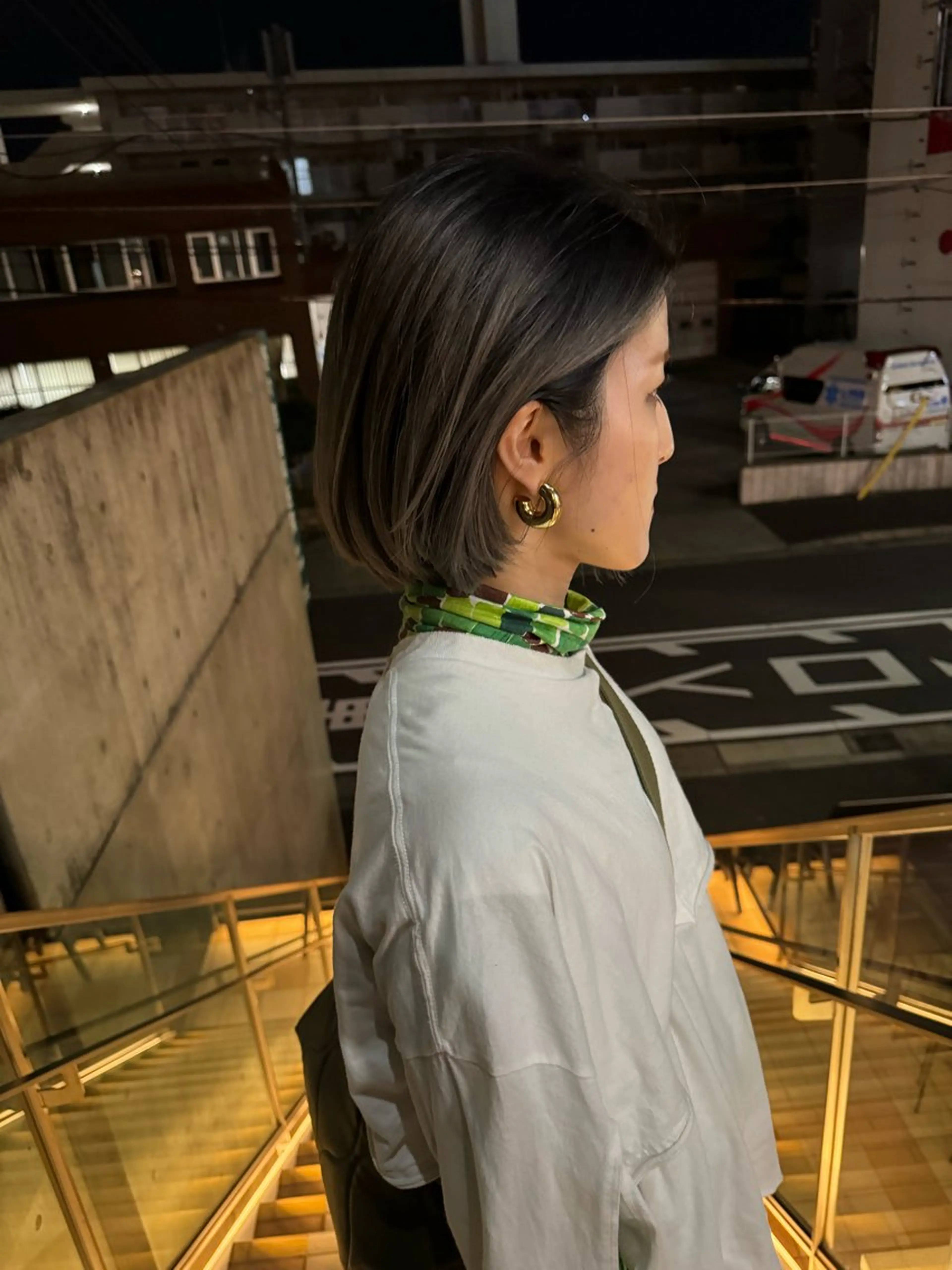 ミディアム カラー ヘアカラー 髪質改善/ ブリーチ/中尾のヘアスタイル