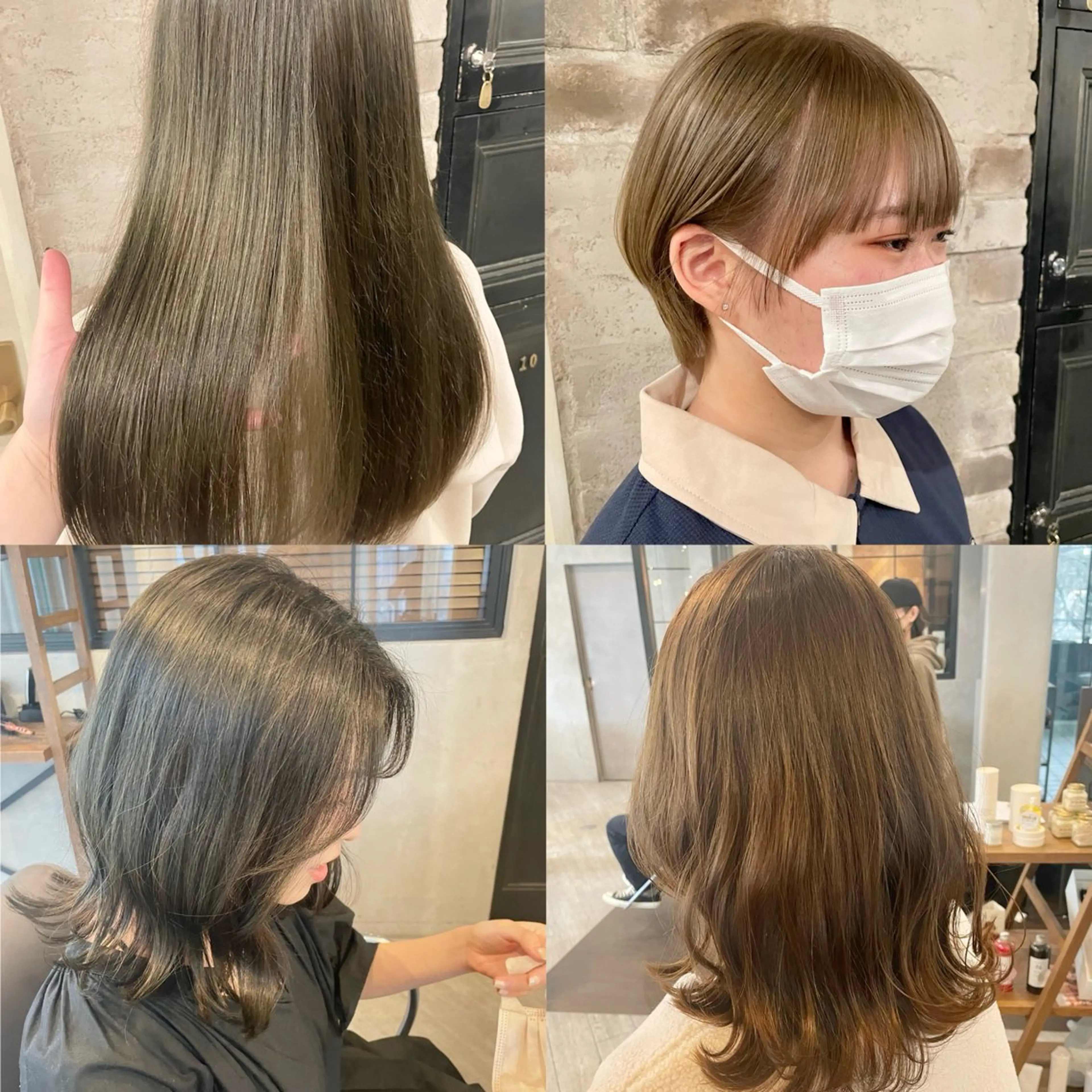 ミディアム ヘアカラー トリートメント yukii しまむら のぞみのヘアスタイル