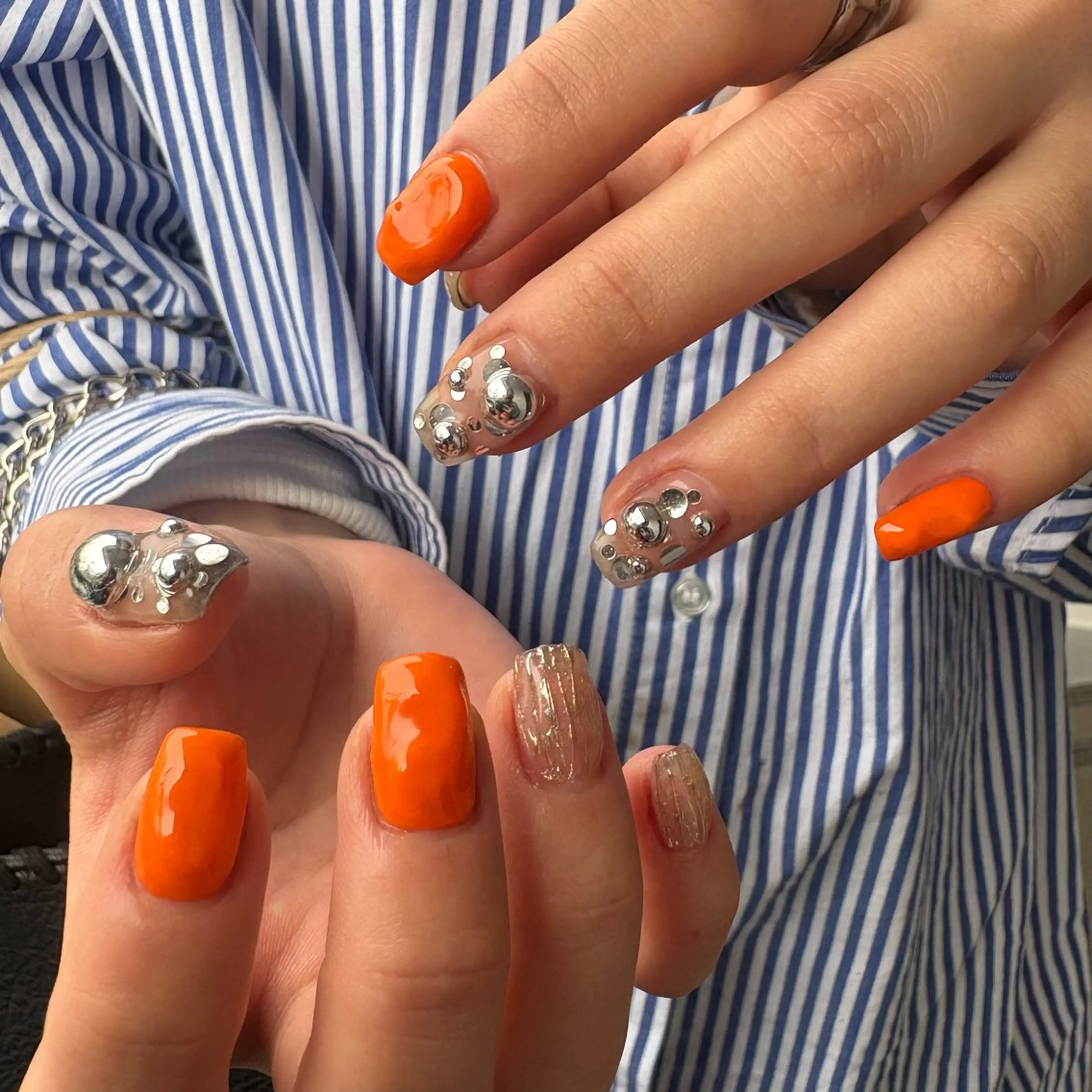 ネイル ハンドネイル カメレオン京橋🌻 草葉由佳のネイルデザイン