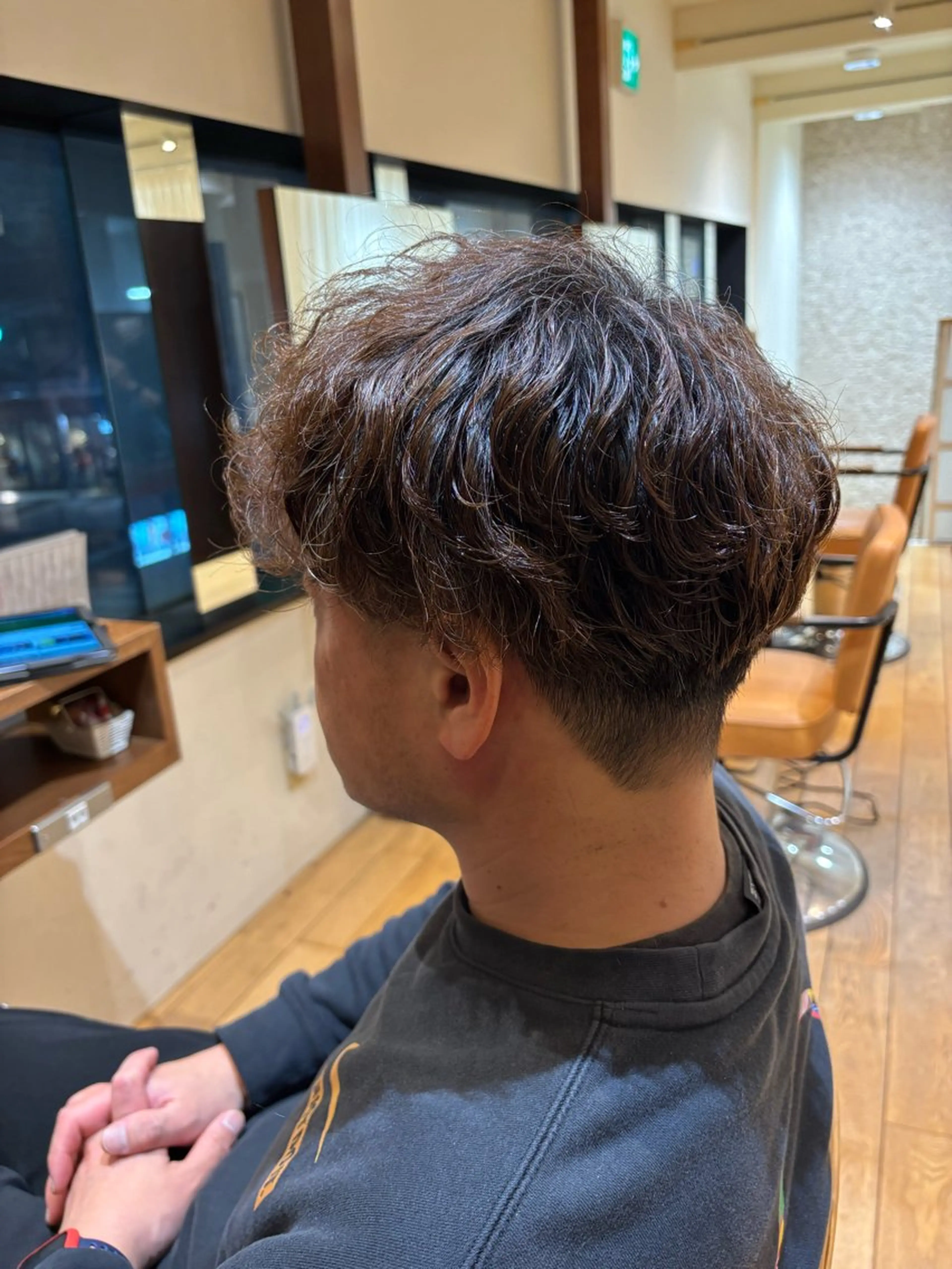 パーマ メンズ カット パーマ おもだか　がく /レディースカットのヘアスタイル