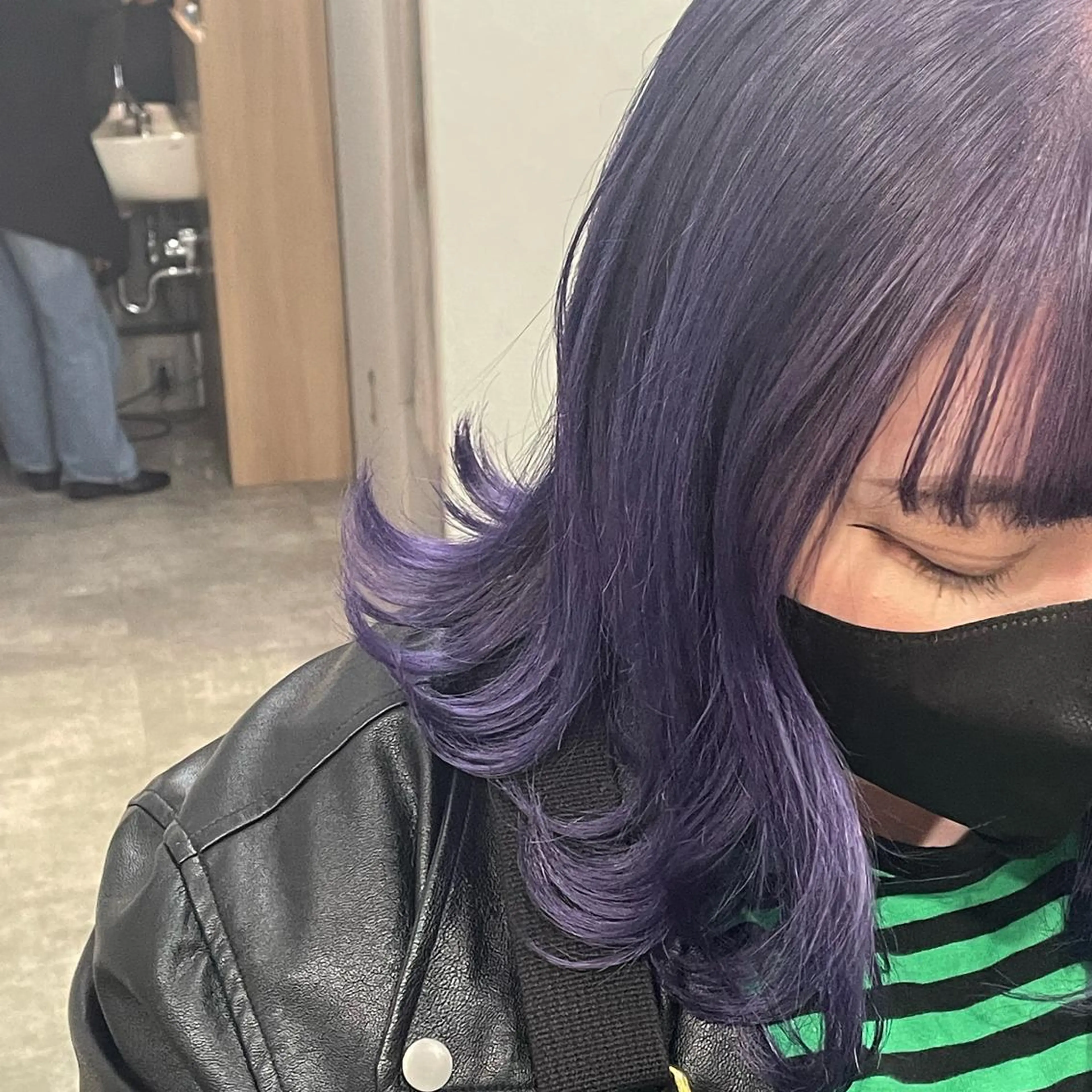 ミディアム カラー yui/ layer cutのヘアスタイル