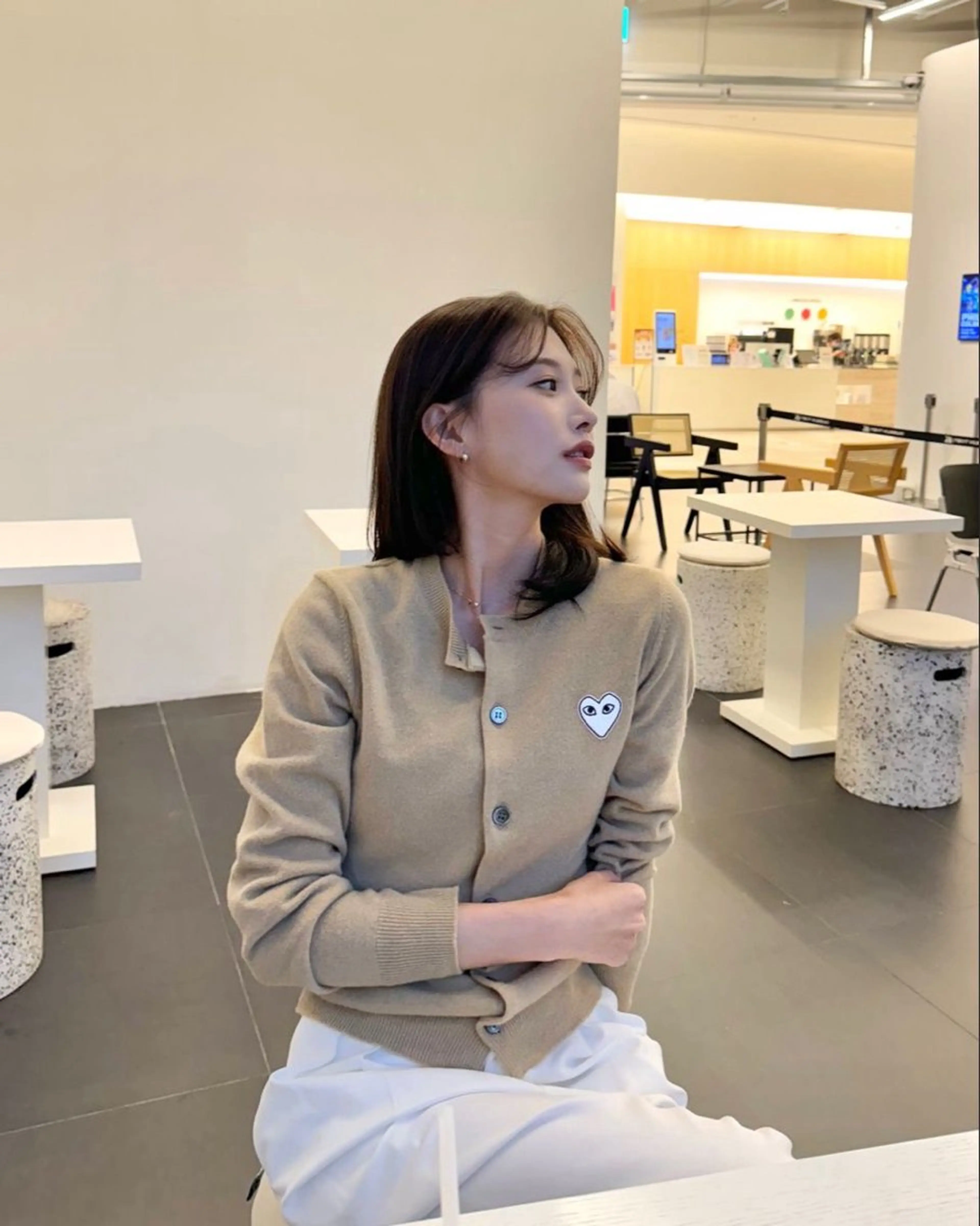 ロング カラー カット ヘアカラー トリートメント 莉乃/縮毛矯正/髪質 改善/艶カラーのヘアスタイル