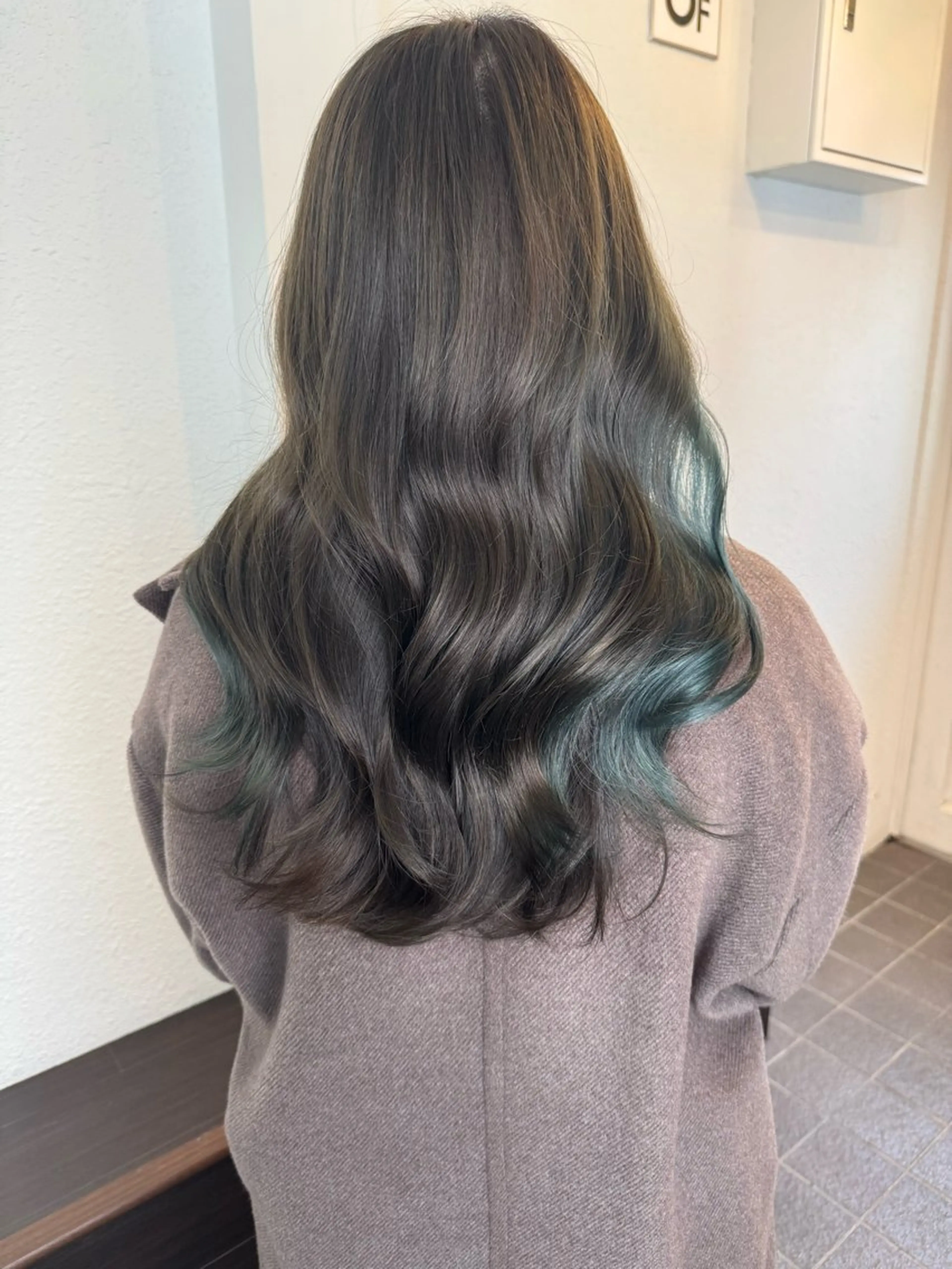 セミロング レイヤーカット カット ヘアカラー トリートメント ヘッドスパ 名駅/艶韓国風ヘア miyabiのヘアスタイル