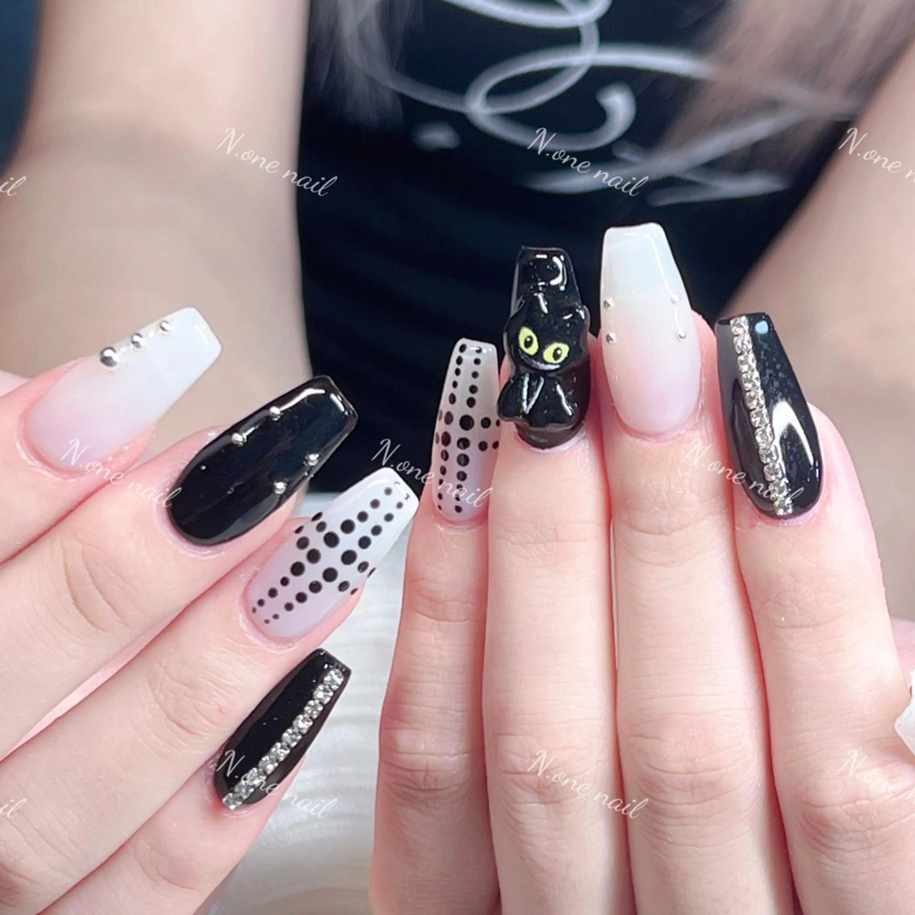 ネイル 長いだし/スカルプ/ パラシェルN.oneのネイルデザイン