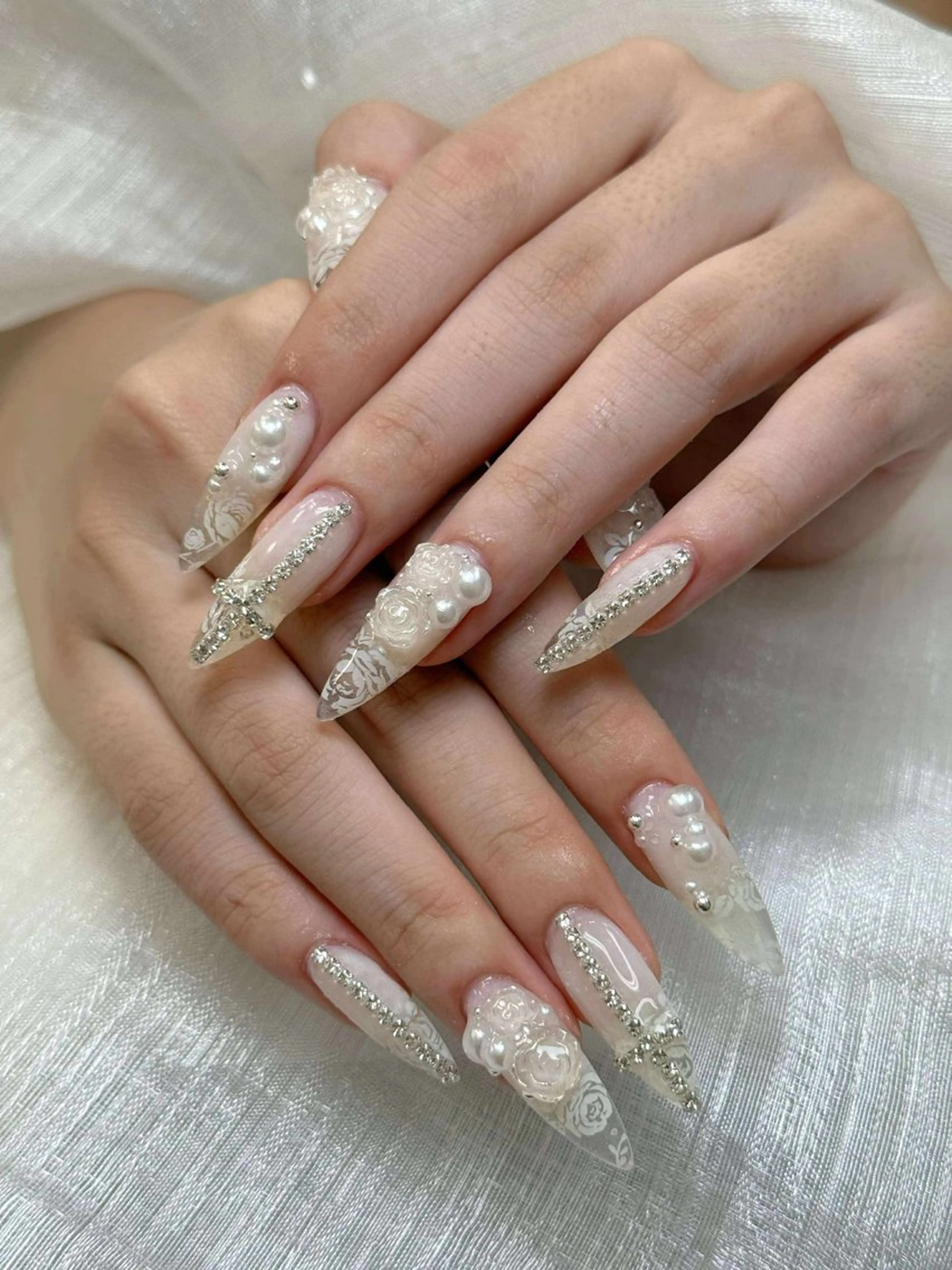 ネイル アートネイル 成人式 ジェルネイル ニュアンスネイル 夏ネイル Nie Nail Shinokuboのネイルデザイン