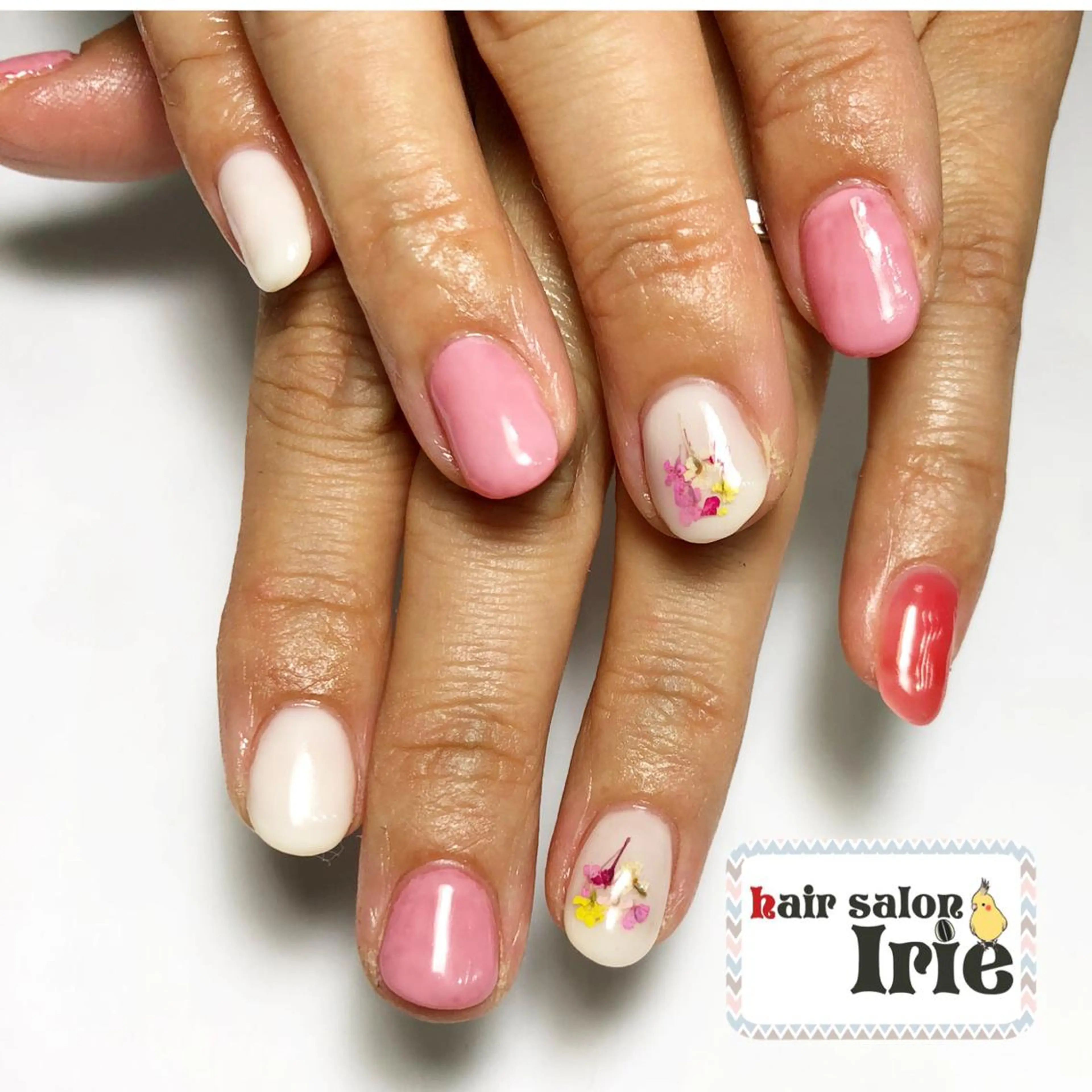 ネイル アートネイル シンプルネイル Hair salon Irie所属・與儀 知佳のネイルデザイン