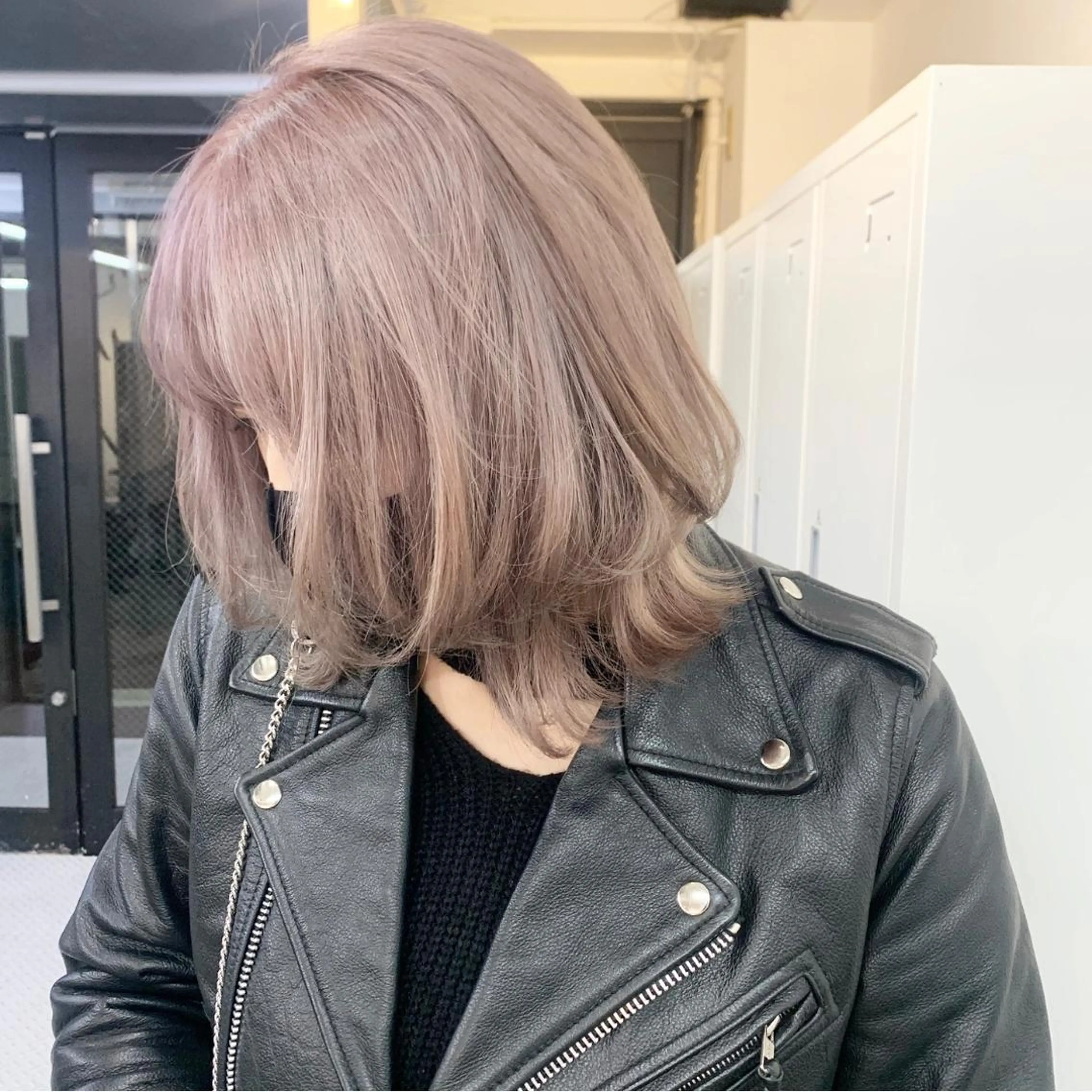 ミディアム カラー ヘアアレンジ ハイトーン/美髪矯正 🍃大江拓実のヘアスタイル