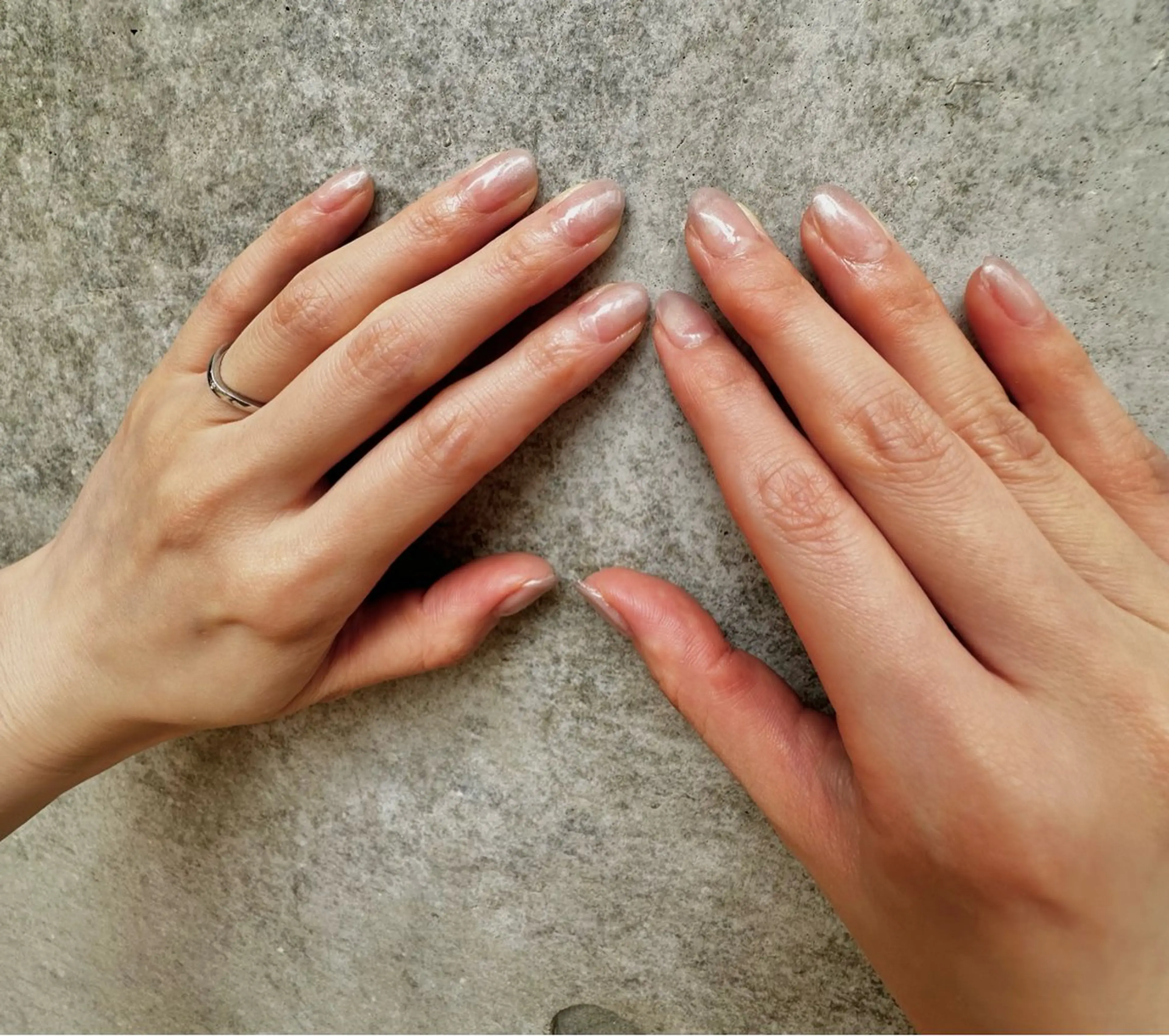 ネイル グラデーション ラメ(グリッター) ラメグラデーション ハンドネイル unopulir Kahoのネイルデザイン