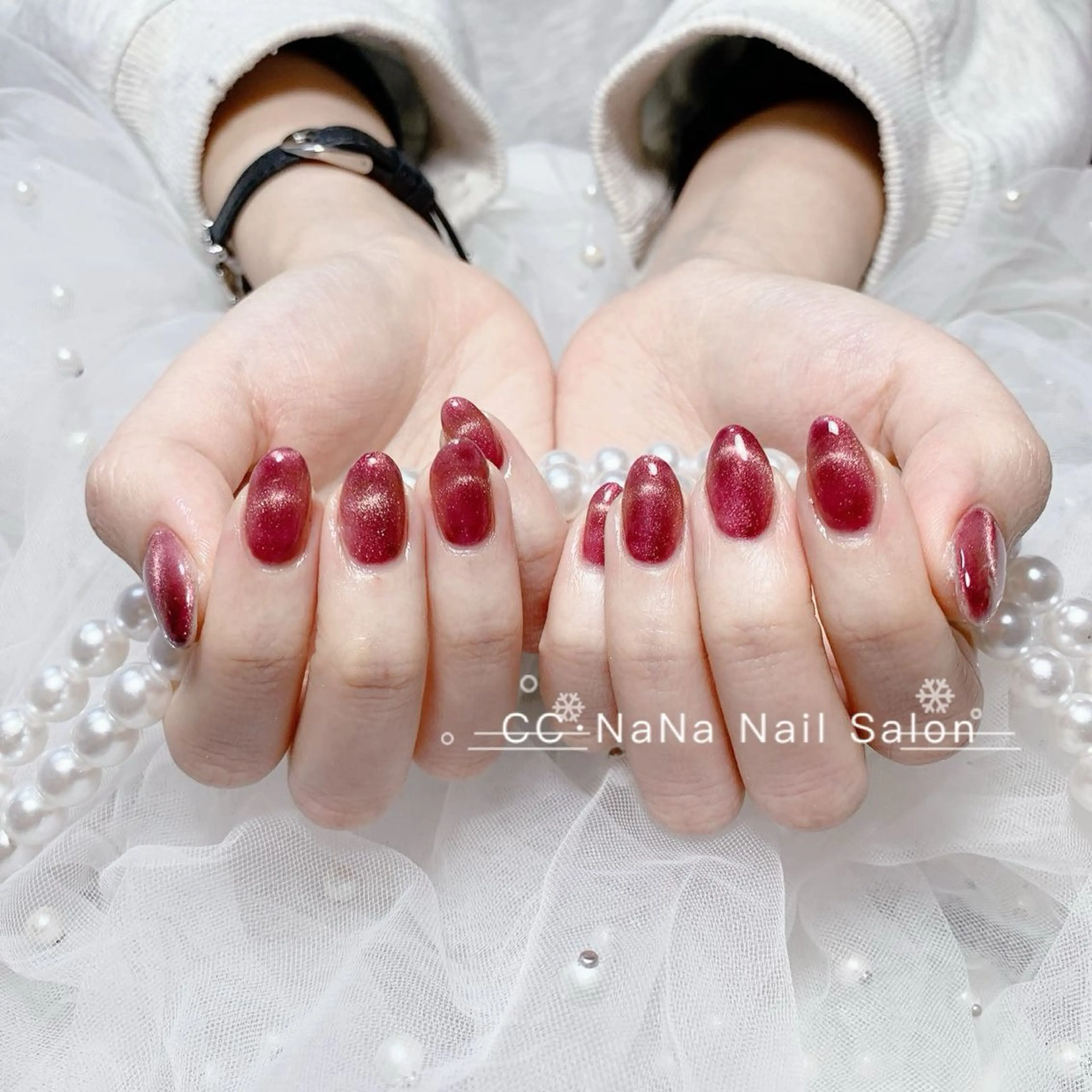 ネイル チークネイル フラッシュネイル ハート キラキラネイル 韓国ネイル ハンドネイル 💎CC・NaNa 韓国風ネイル🌙Cのネイルデザイン