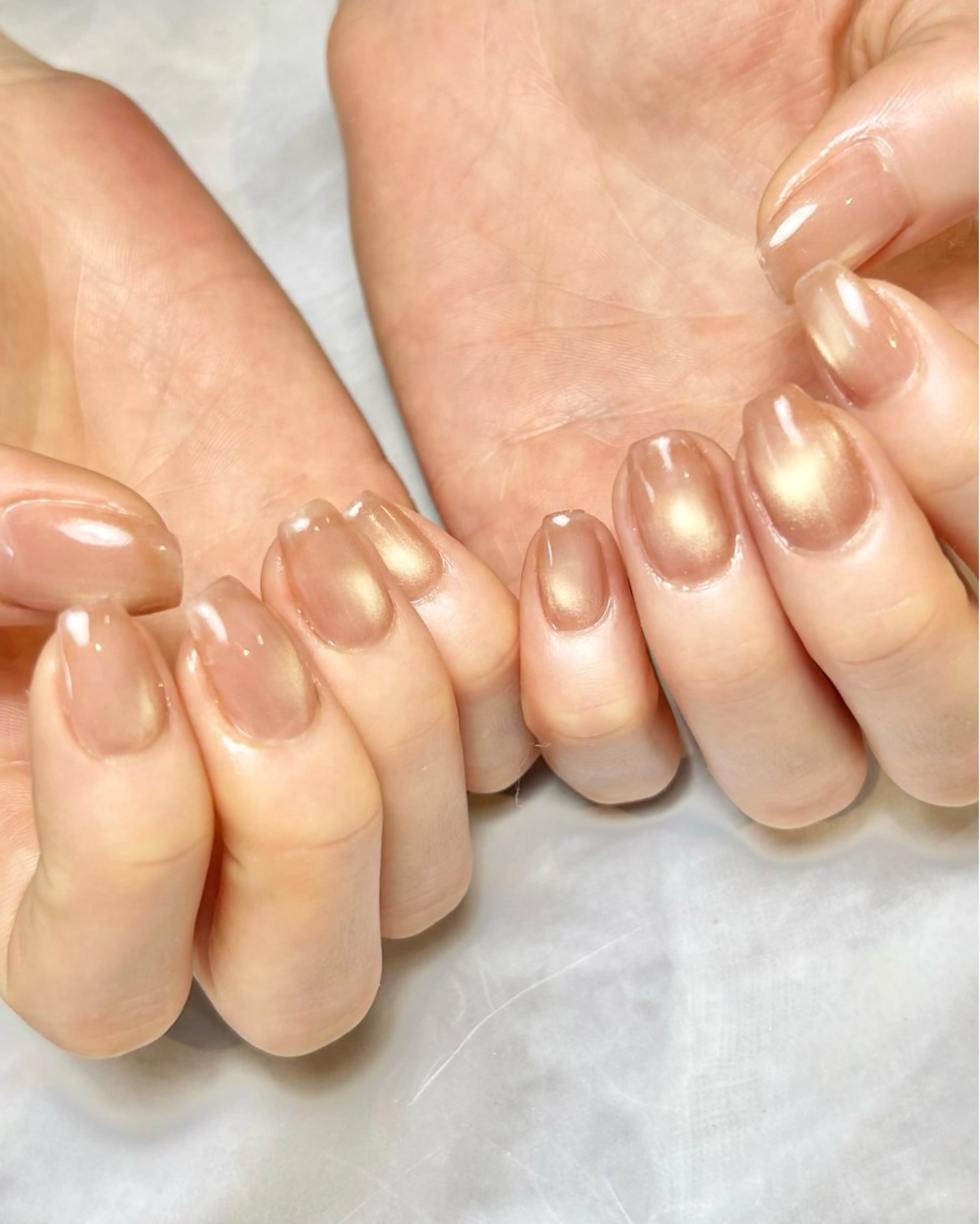 ネイル マグネットネイル マグネットワンカラー ワンカラーネイル ハンドネイル Reflection marikoのネイルデザイン