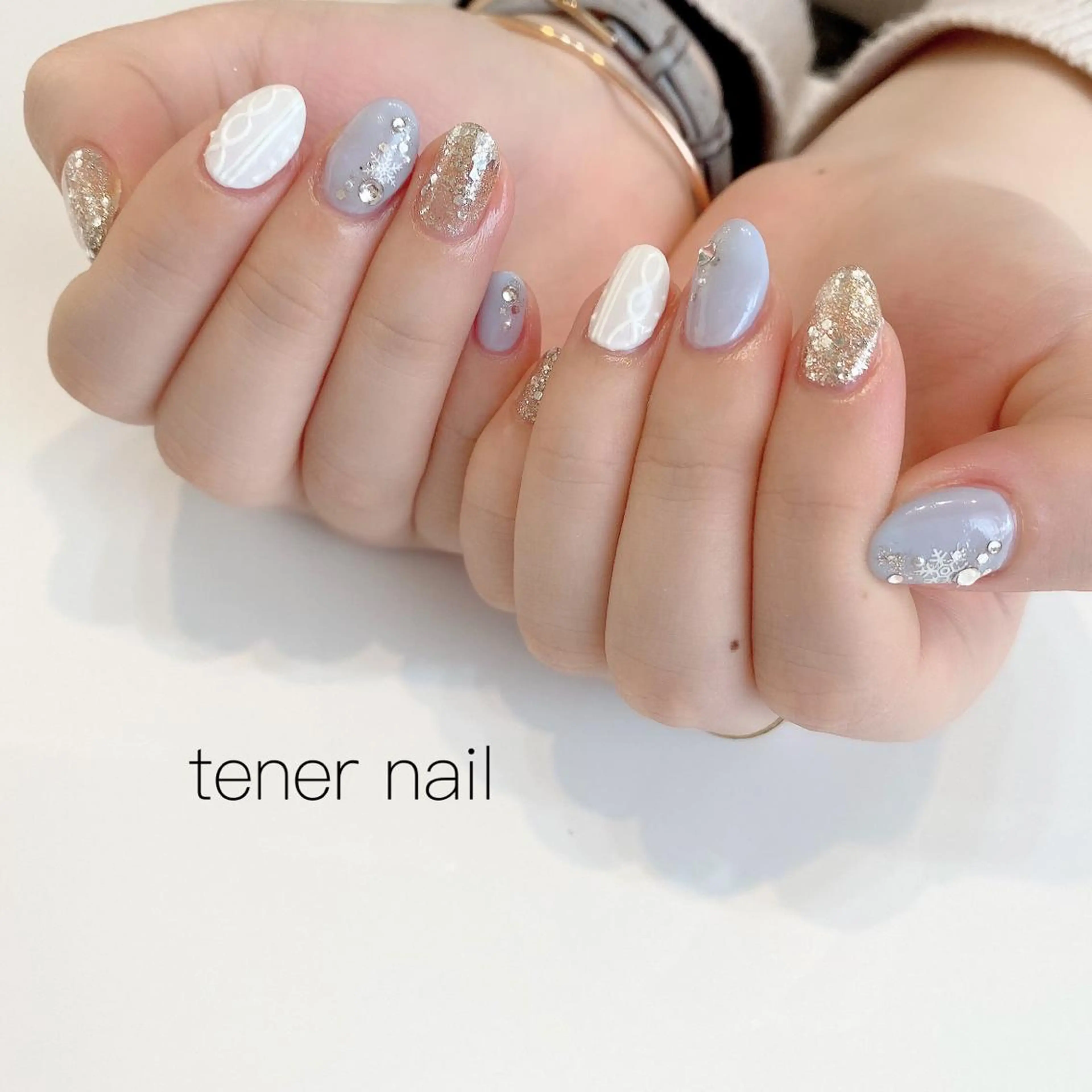 ネイル 冬ネイル tener  nail  テネルネイル所属・テネルネイル tener nailのネイルデザイン