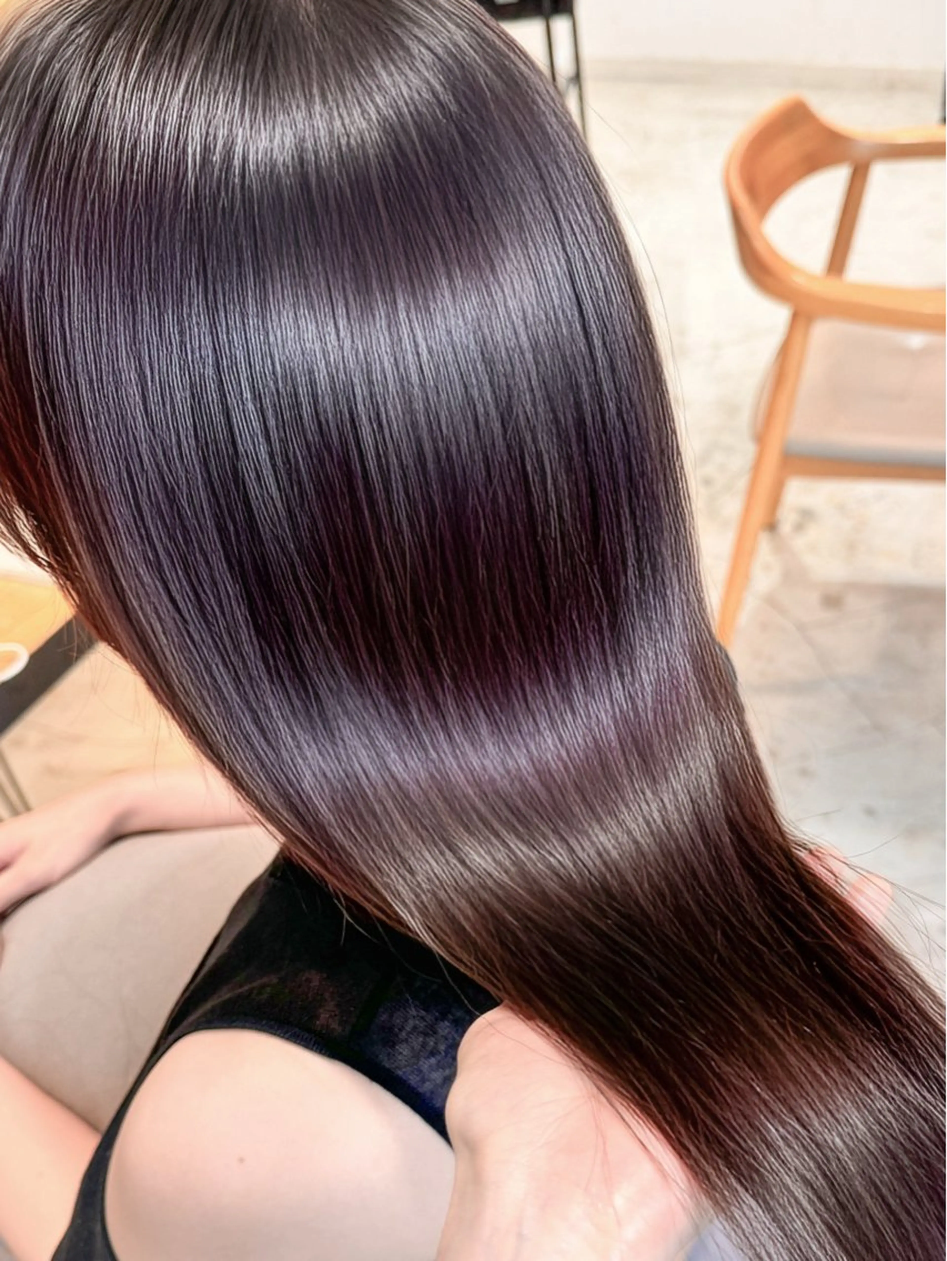 【直前割♥️ご新規様限定】U30🌟髪質改善美髪ストレート+カット+艶カラー+2STEPトリートメント🤍💫🌈の写真