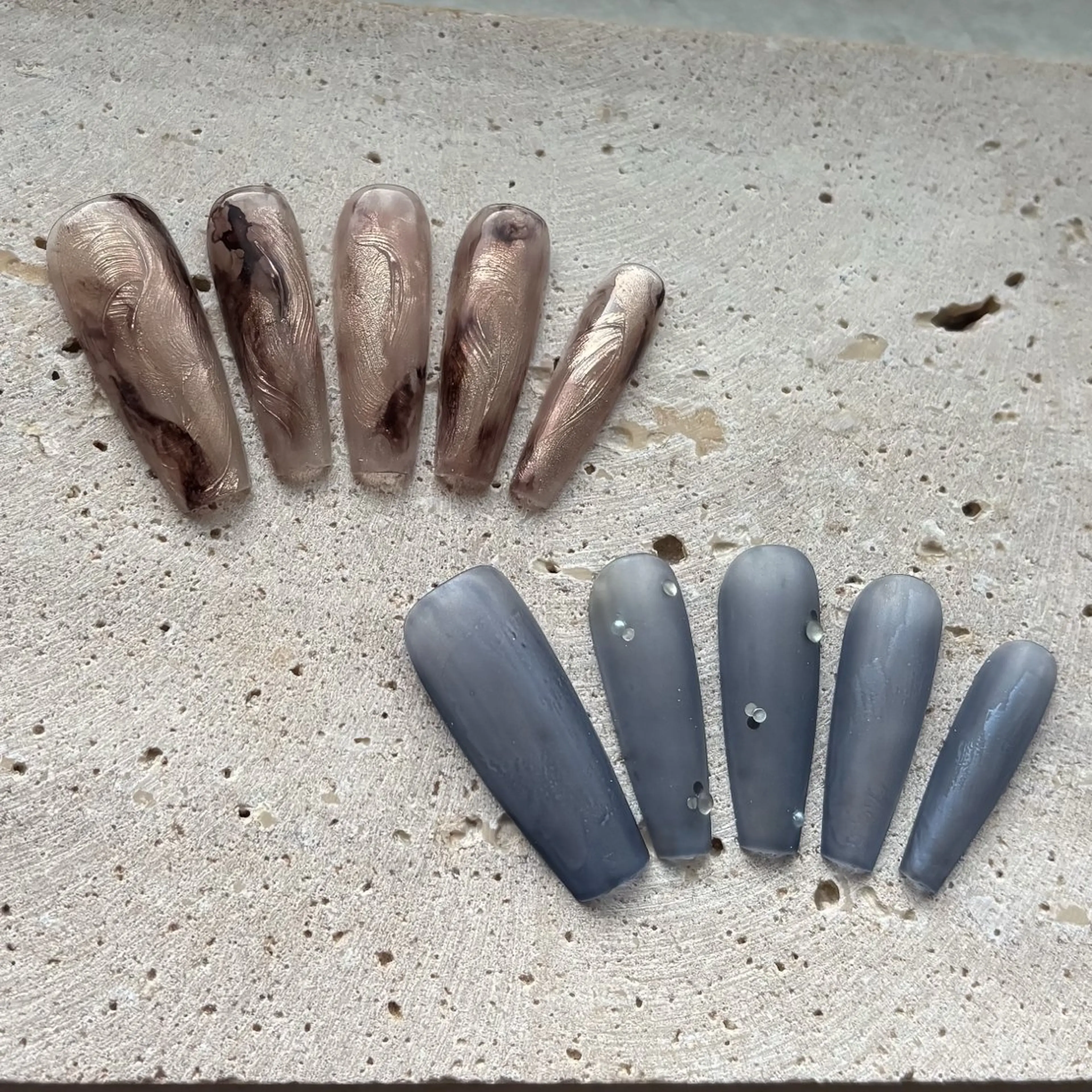 ネイル マグネットネイル ニュアンスネイル ワンホンネイル ハンドネイル zuki🌔nail ┆堺筋本町・心斎橋のネイルデザイン