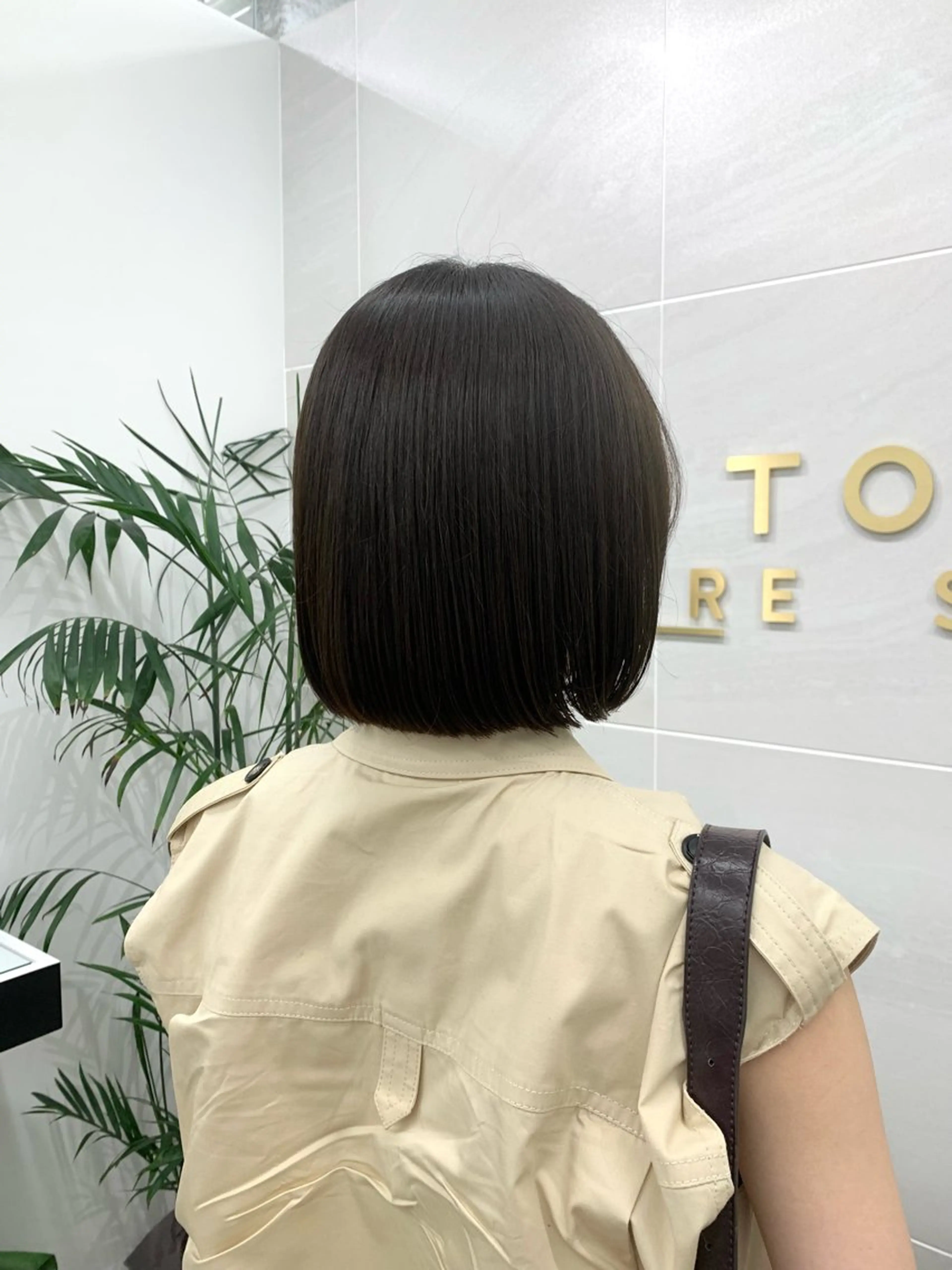 ショート カラー グレージュ オリーブグレージュ オリーブグレー ボブ カット ヘアカラー ヘッドスパ 本格ヘッドスパ🌿 ×ヘア　佐藤のヘアスタイル