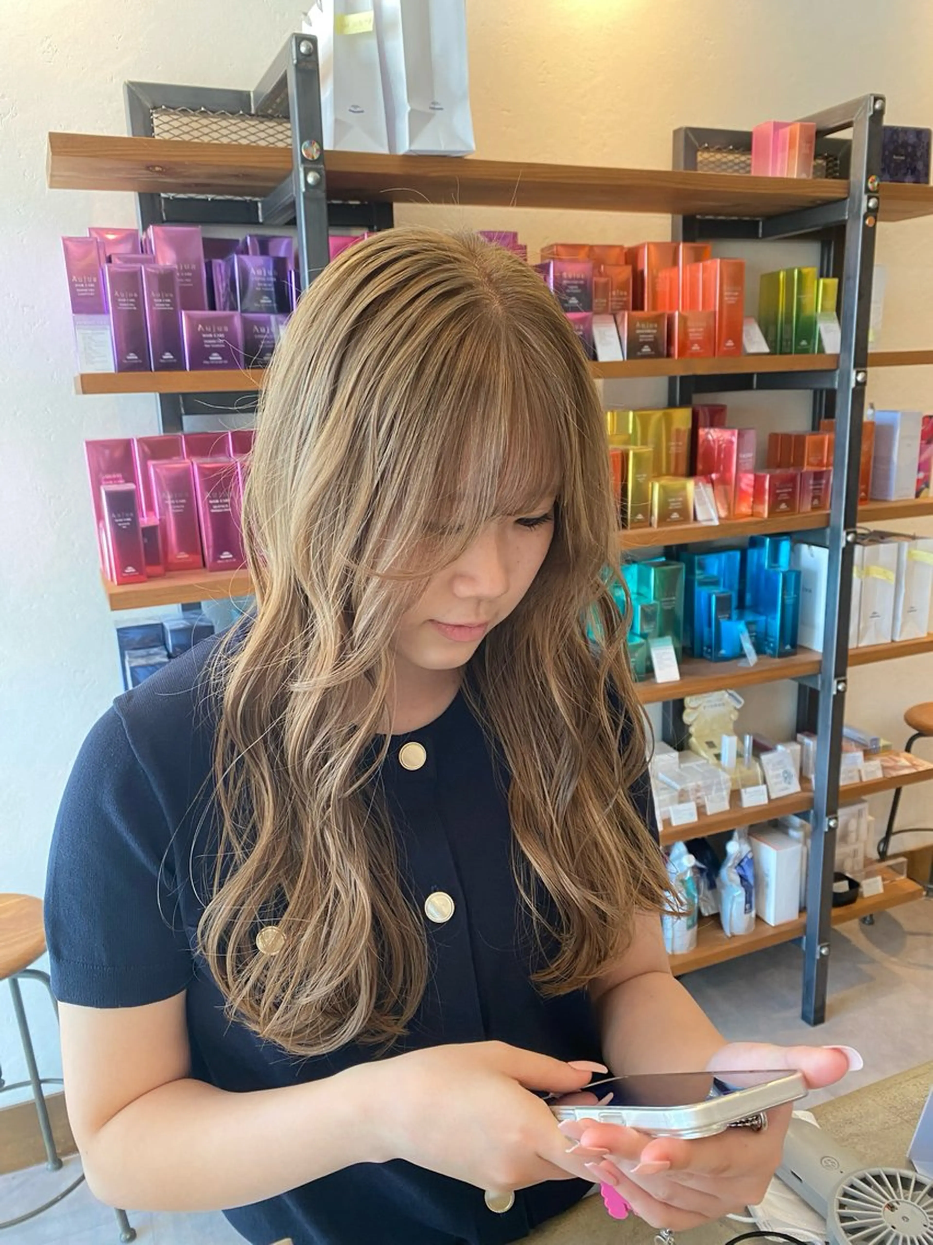 セミロング カラー カット ヘアカラー 希優🌺ソムリエ /ブリーチ/カットのヘアスタイル