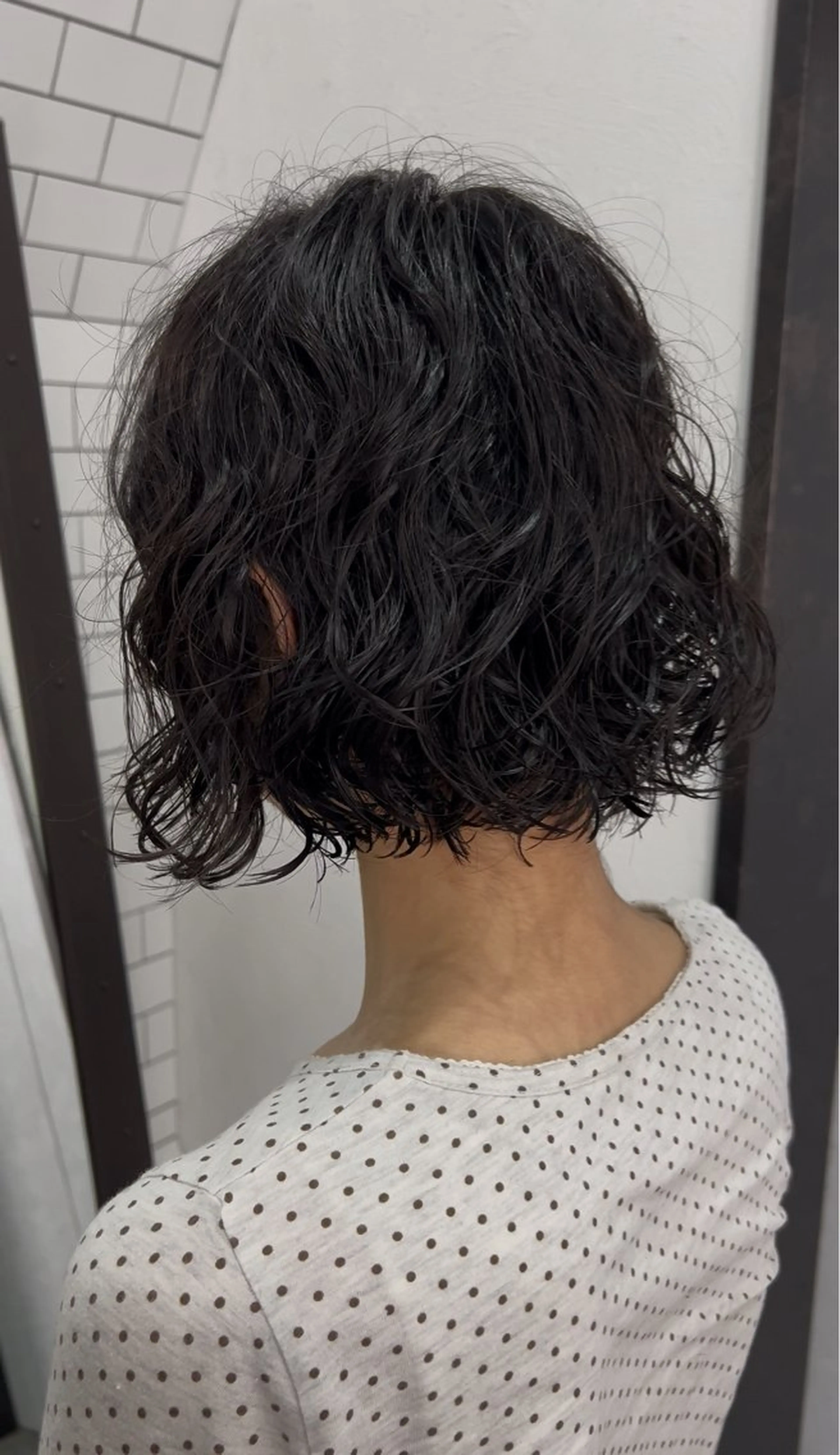 ショート カット パーマ 紙屋町ショート /ボブ　パーマ河内蓮のヘアスタイル