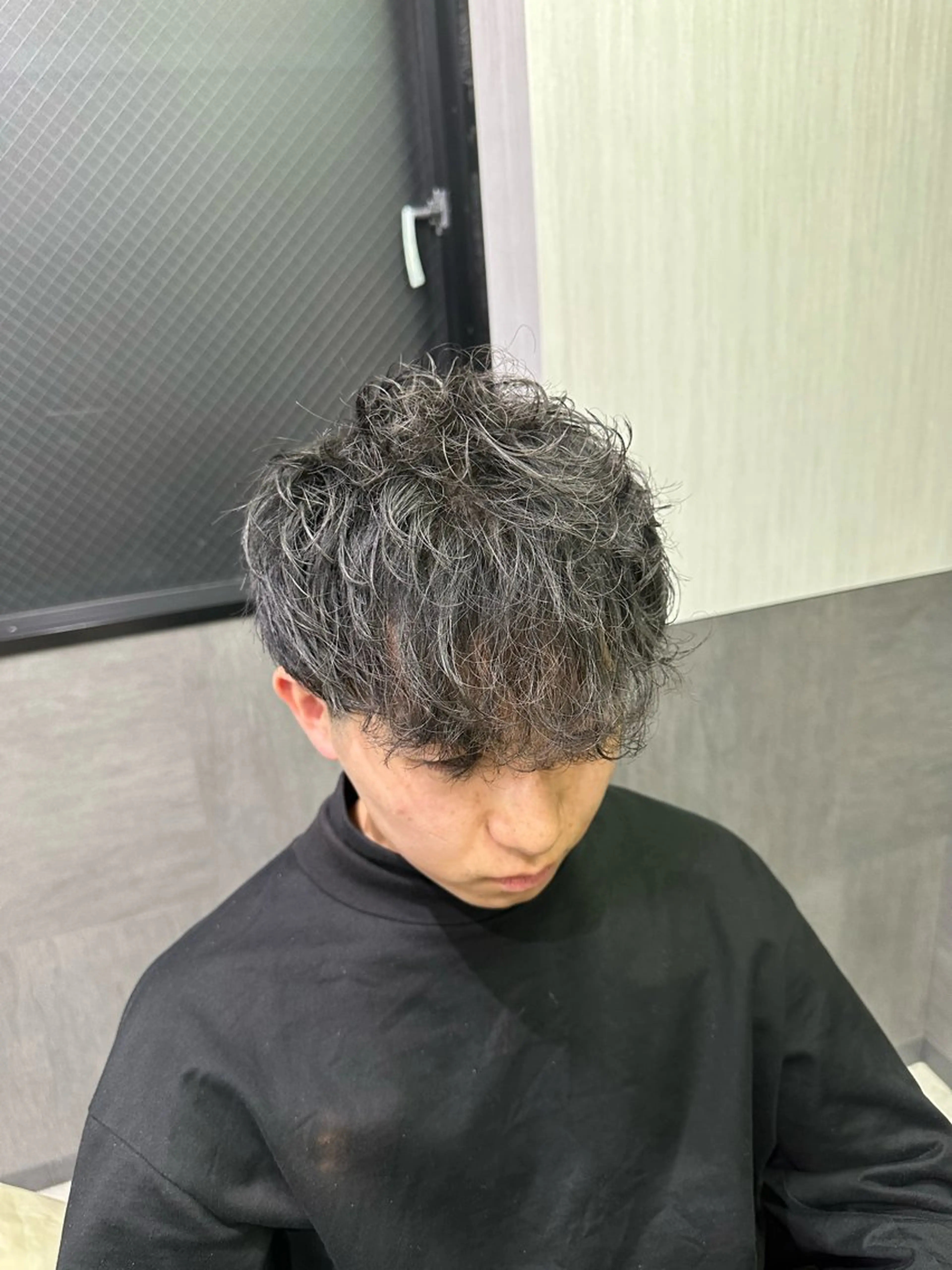 ショート パーマ メンズ マッシュ メンズパーマ SHUHEY💎 髪質改善✨のヘアスタイル