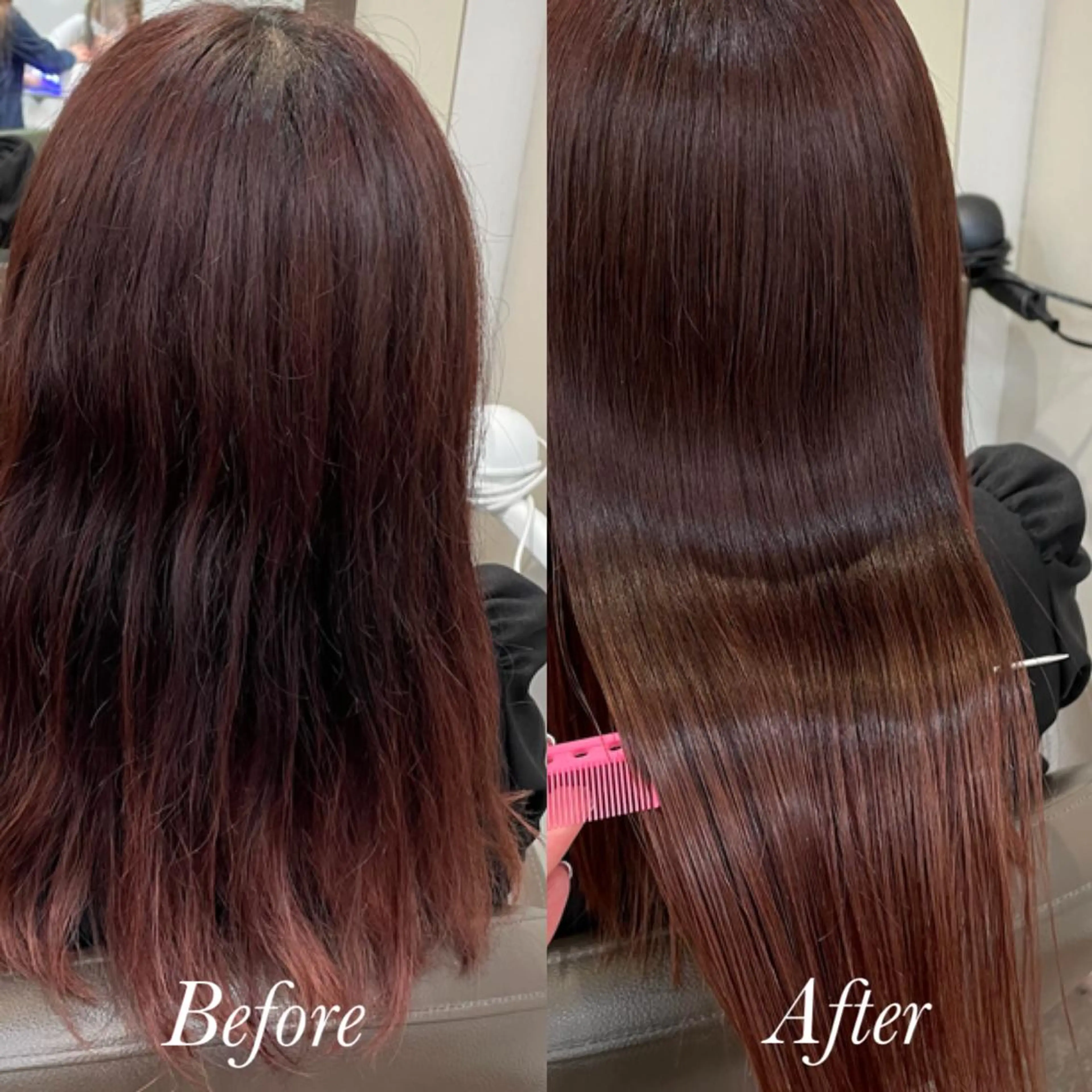 ロング aya/小顔レイヤー /柔らかカラーのヘアスタイル