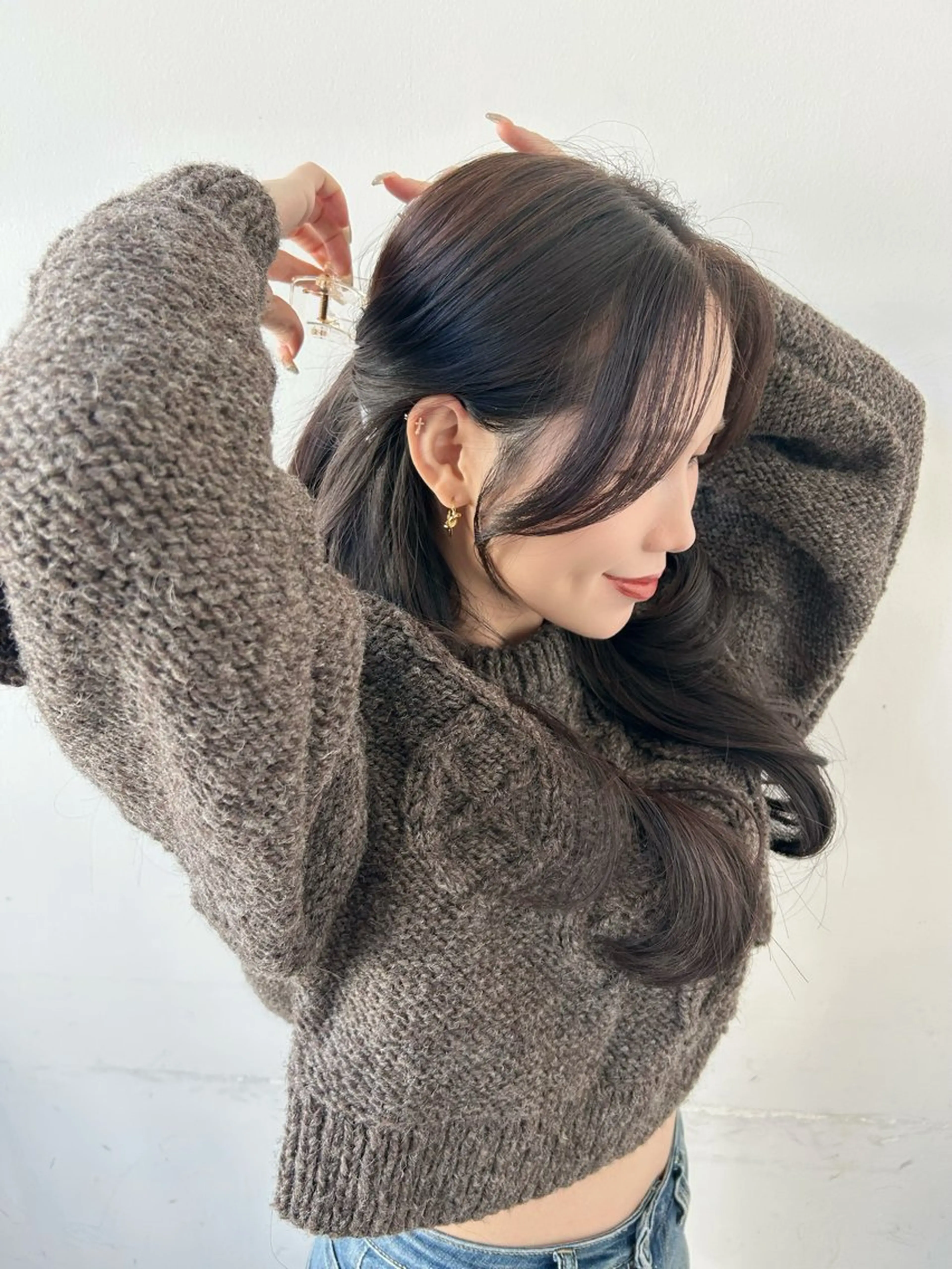 セミロング カット ヘアセット 🎀大竹美侑／顔まわ りカット／レイヤーのヘアスタイル