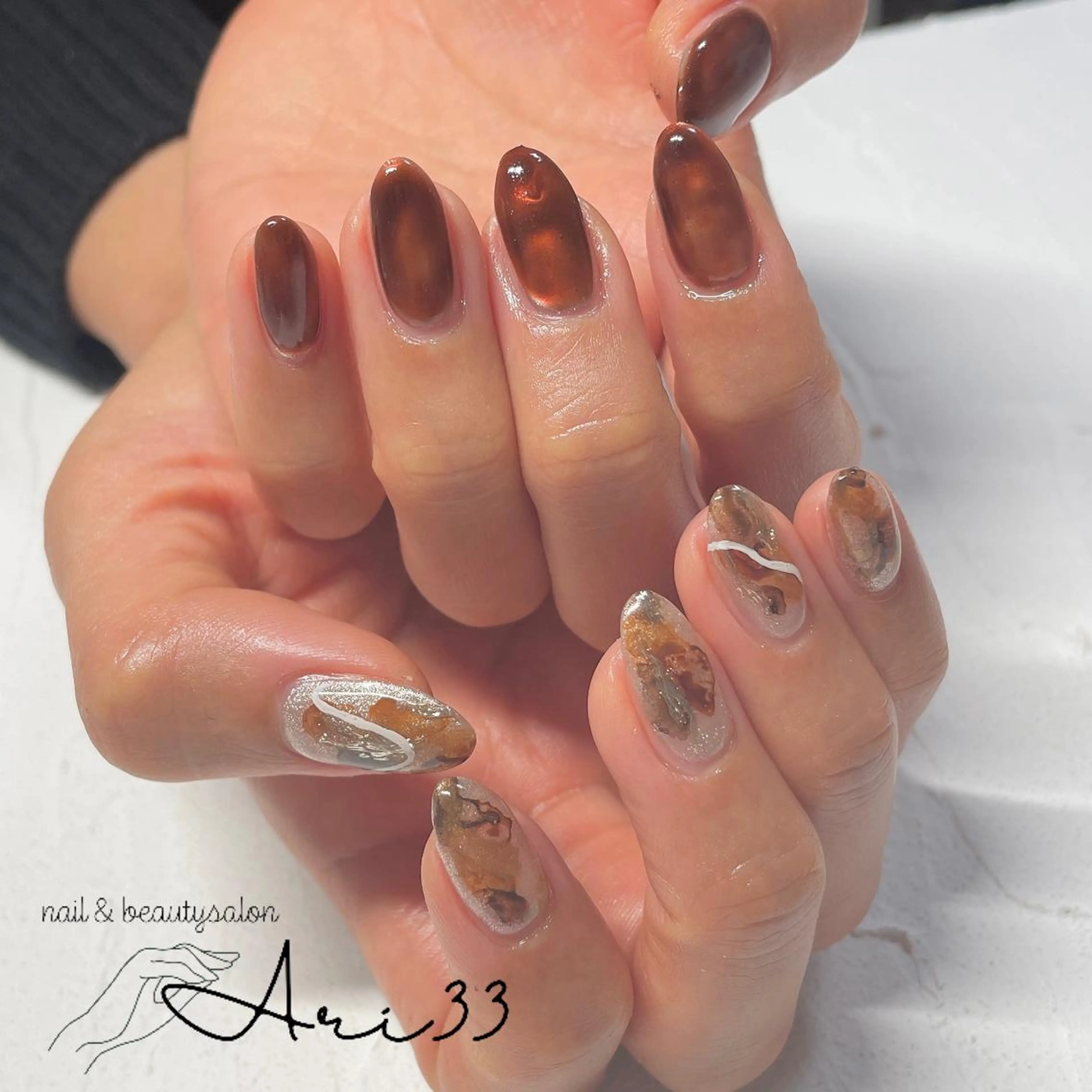 ネイル ハンドネイル プライベートサロン Ari33nailのネイルデザイン
