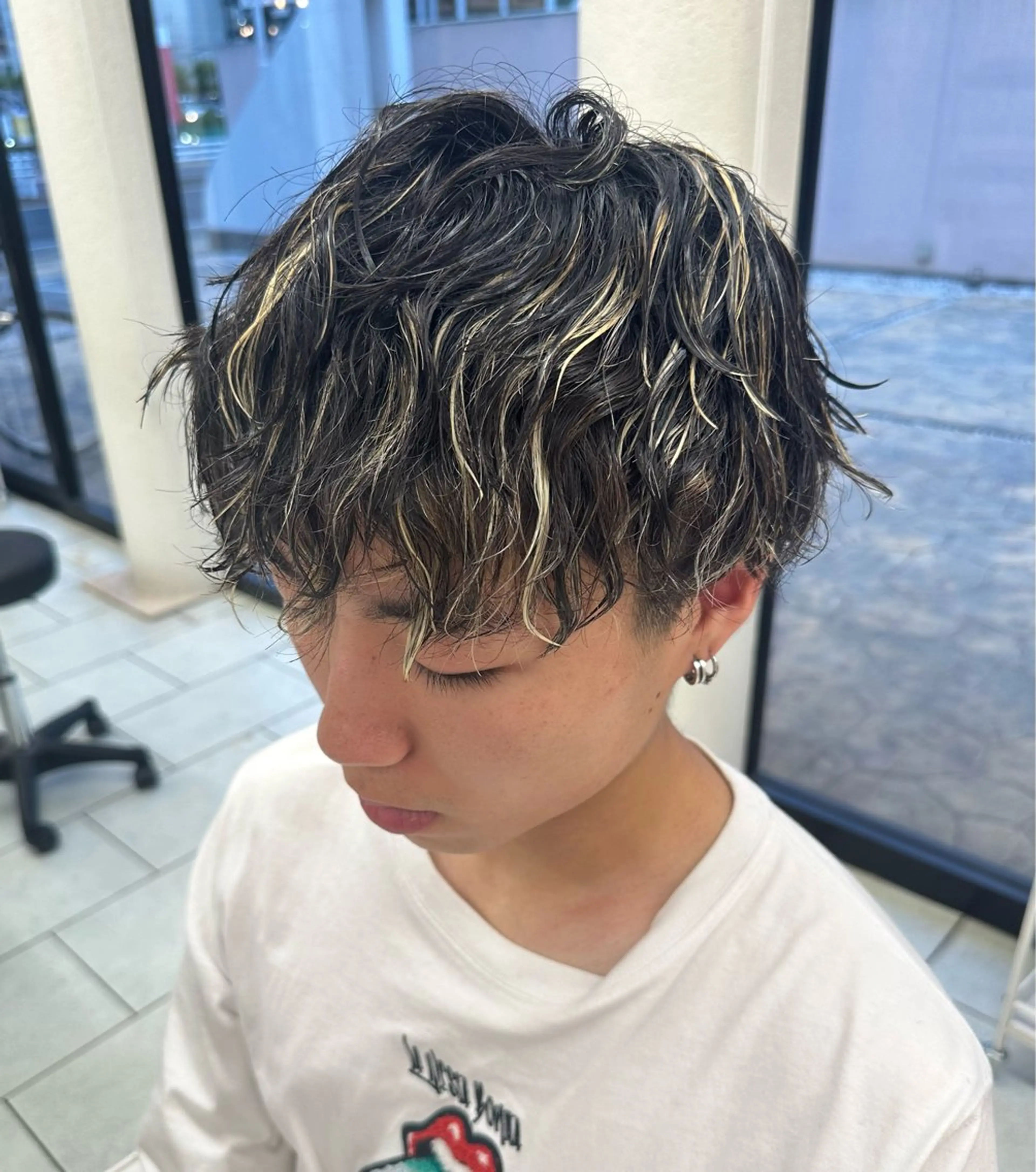 メンズ カット パーマ 中島 大聖のヘアスタイル