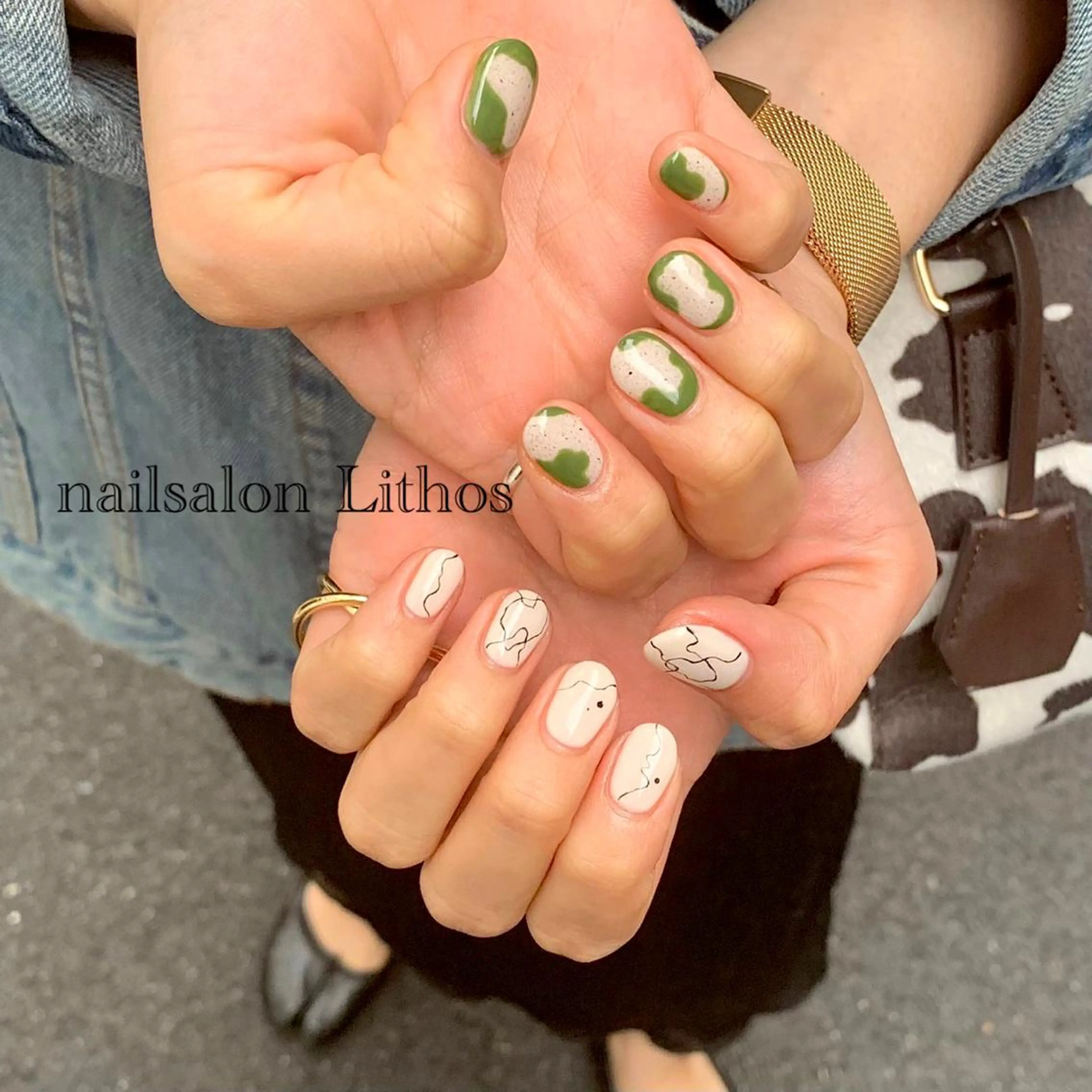 ネイル ニュアンスネイル ハンドネイル nailsalon Lithos所属・nailsalon Recontreのネイルデザイン