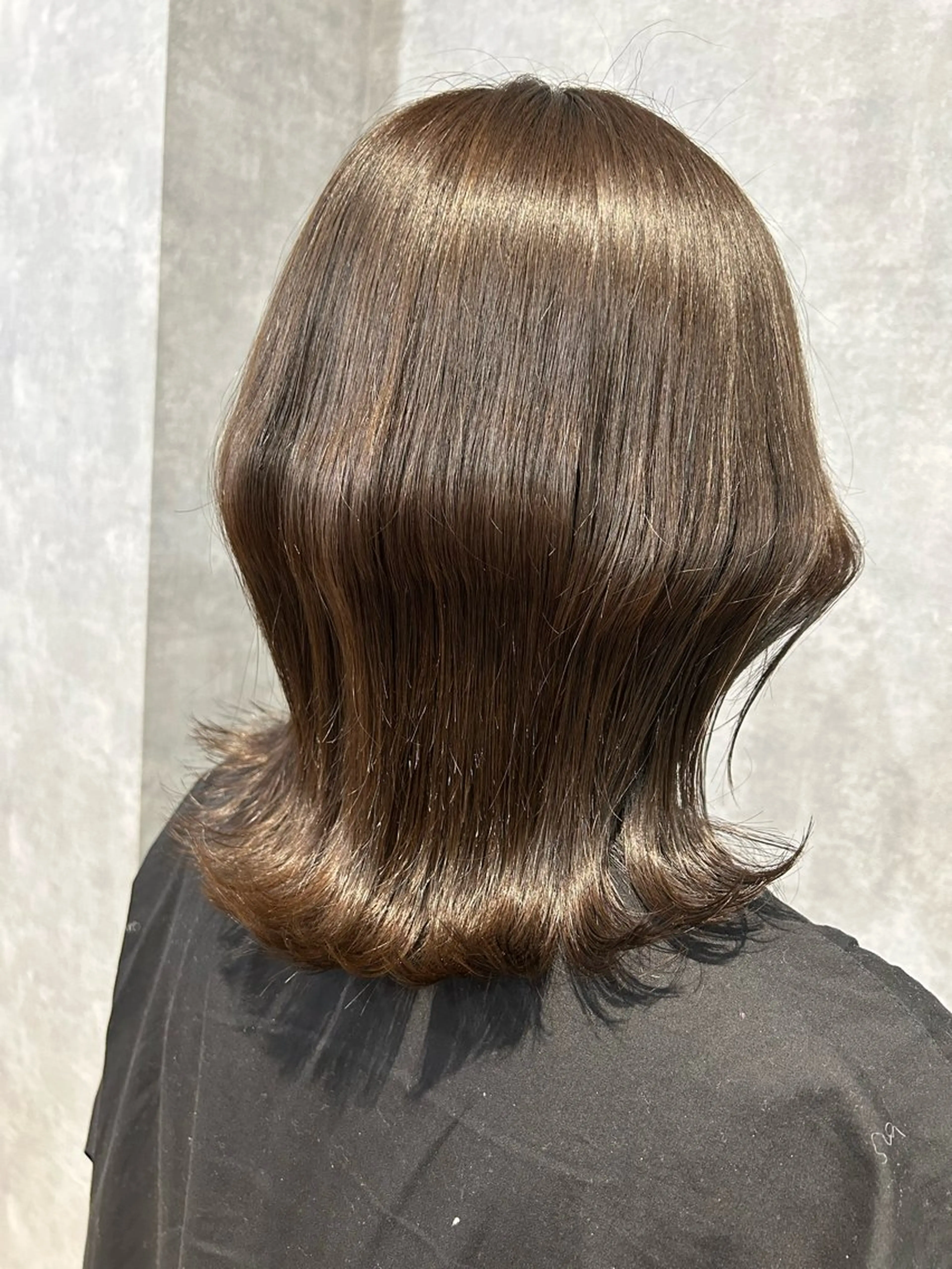 セミロング 最新ケアカラー 髪質改善YUTOのヘアスタイル