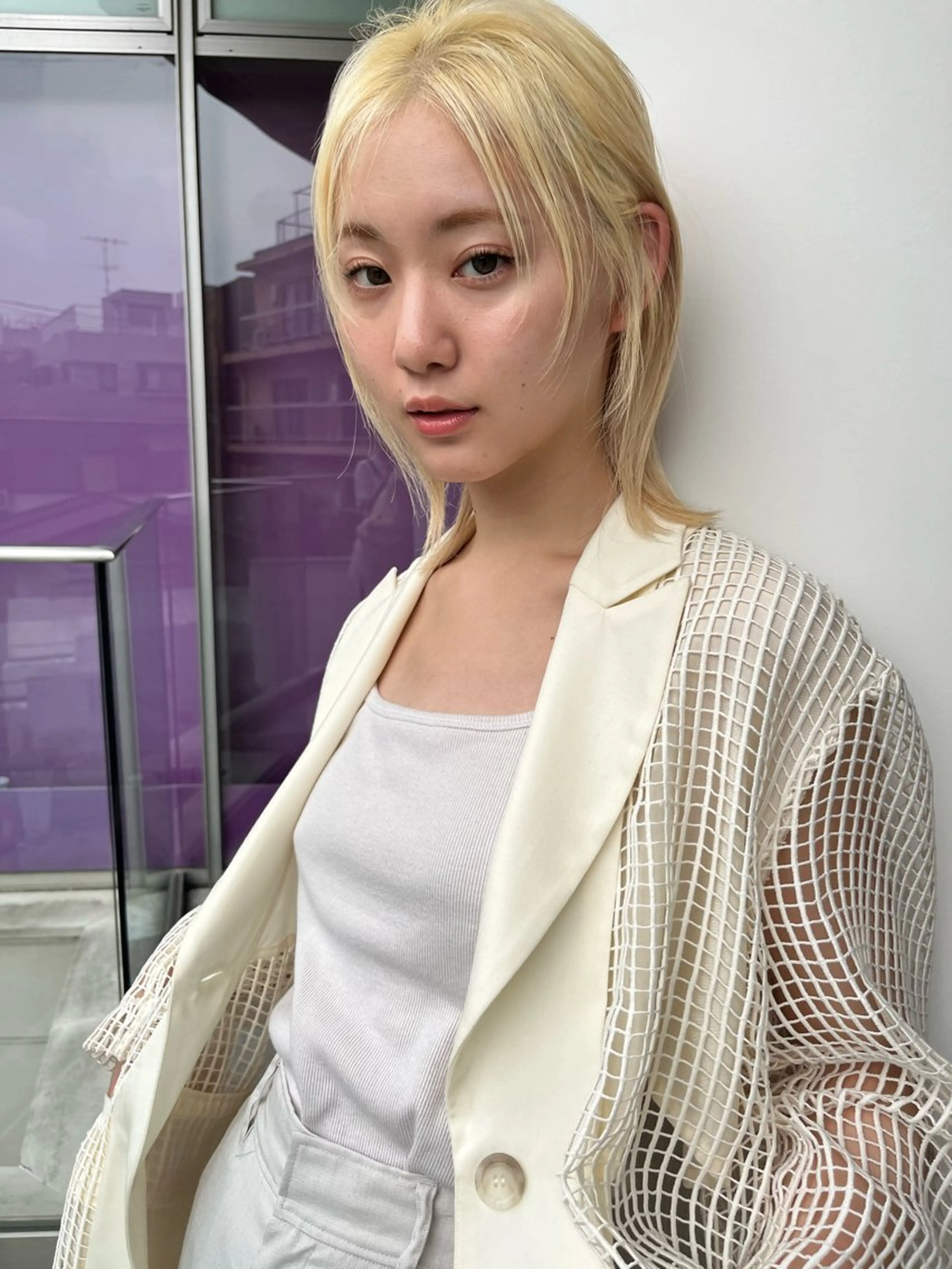 ミディアム 頭皮につけないカラー /白髪ぼかし/実加永のヘアスタイル