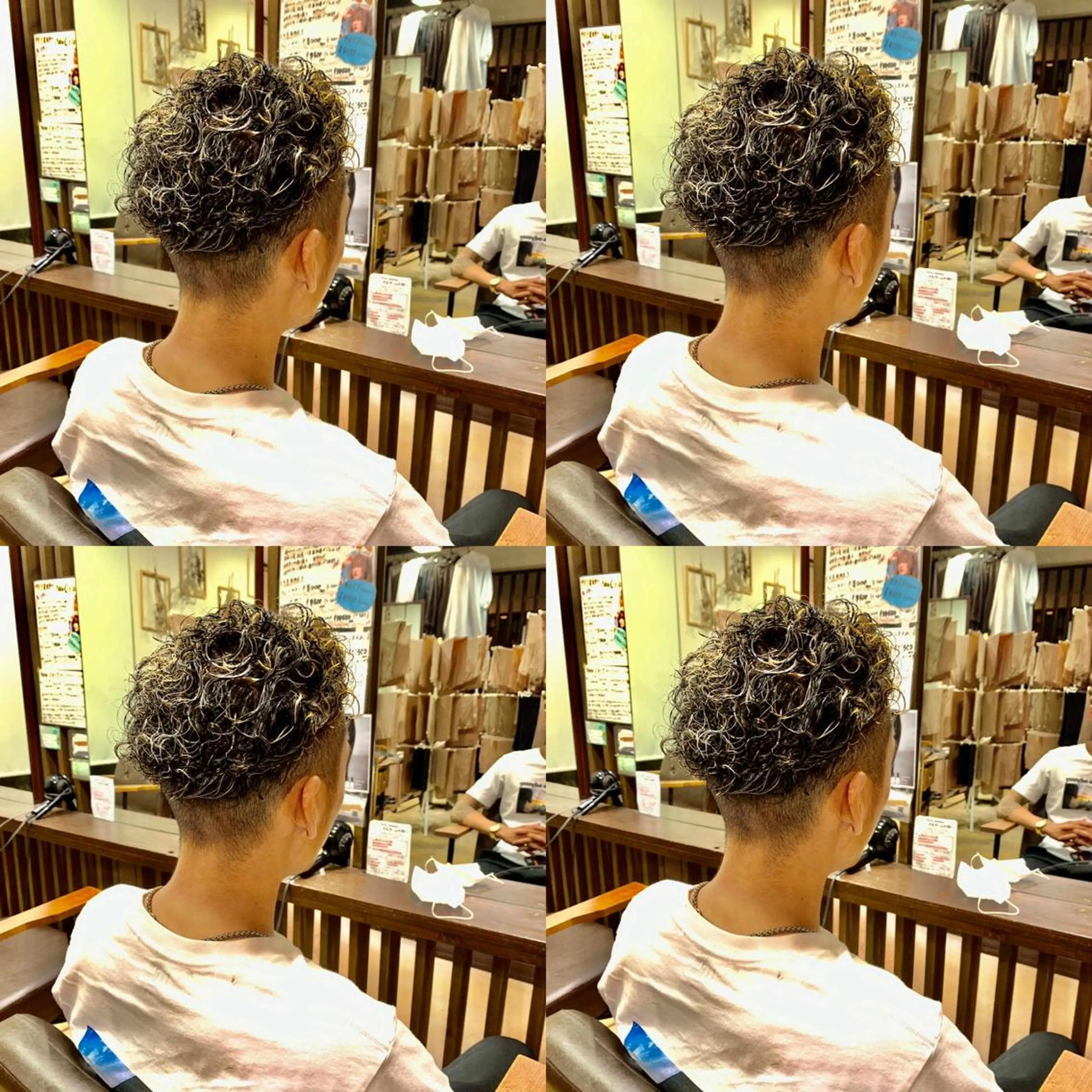 ショート カラー パーマ メンズ ZIPセカンド所属・北原 練のヘアスタイル