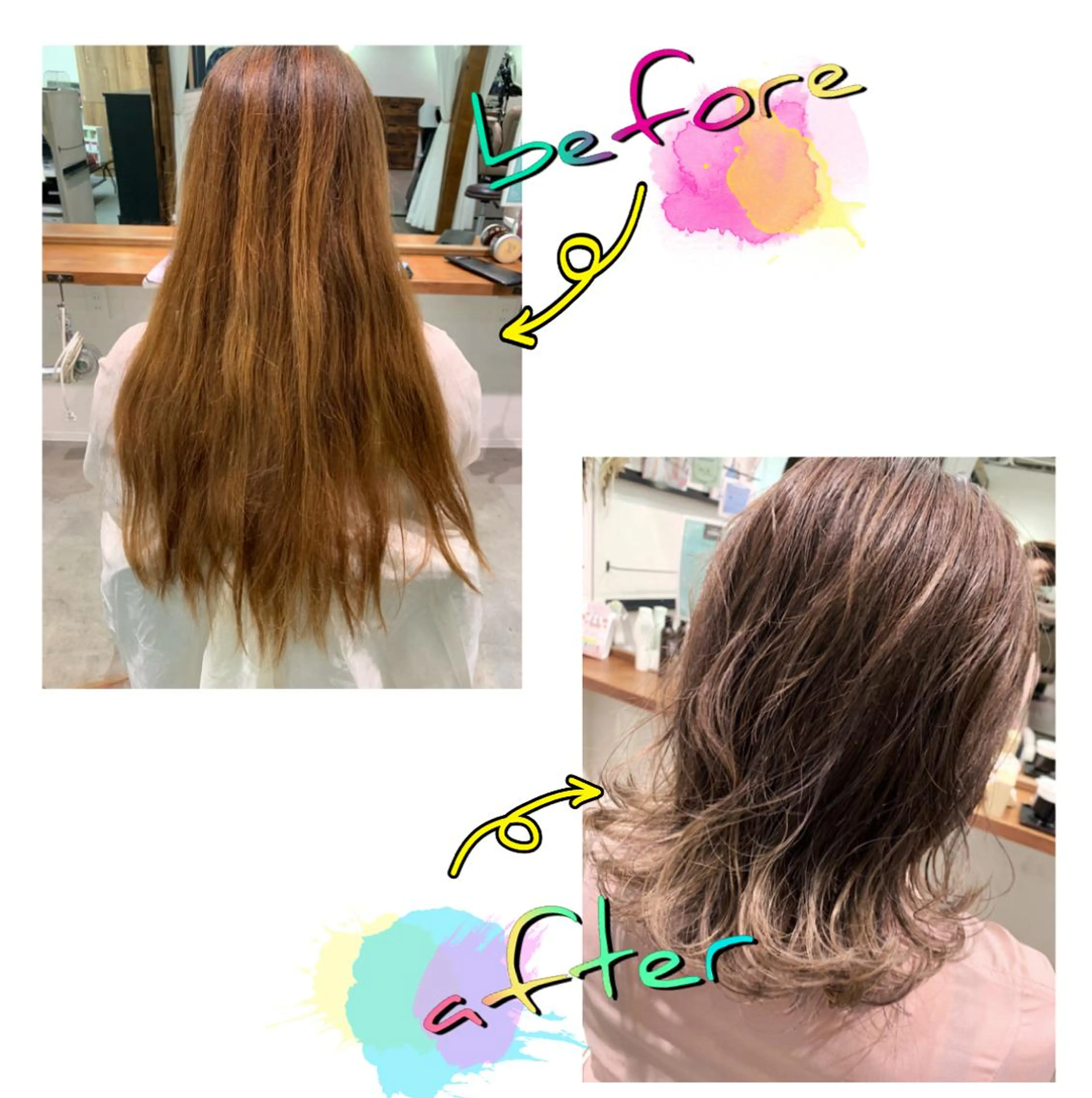 セミロング カラー ヘアアレンジ 指名支持率NO.1 スタイリストのヘアスタイル