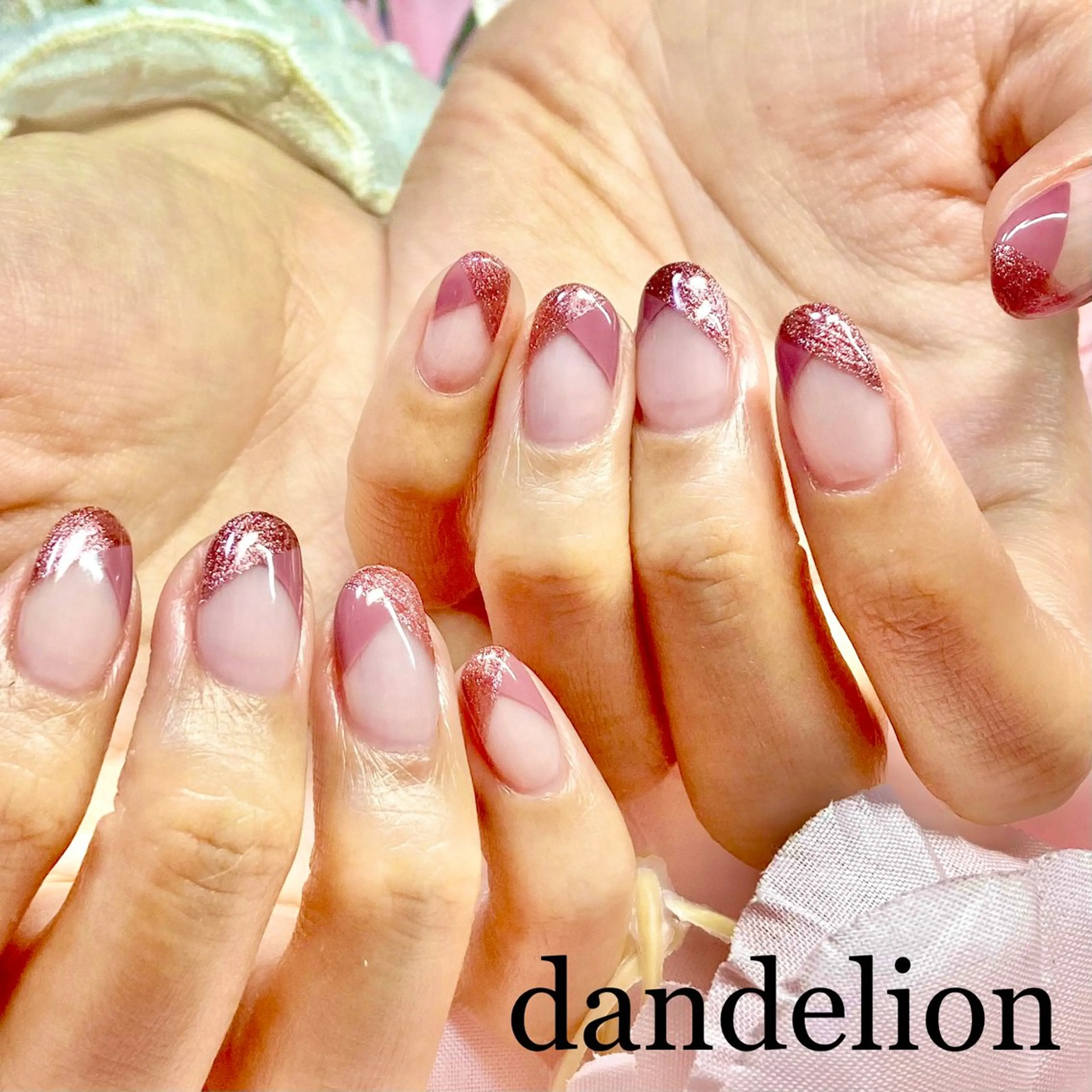 ネイル ハンドネイル ハンドケア dandelion ダンデライオンのネイルデザイン