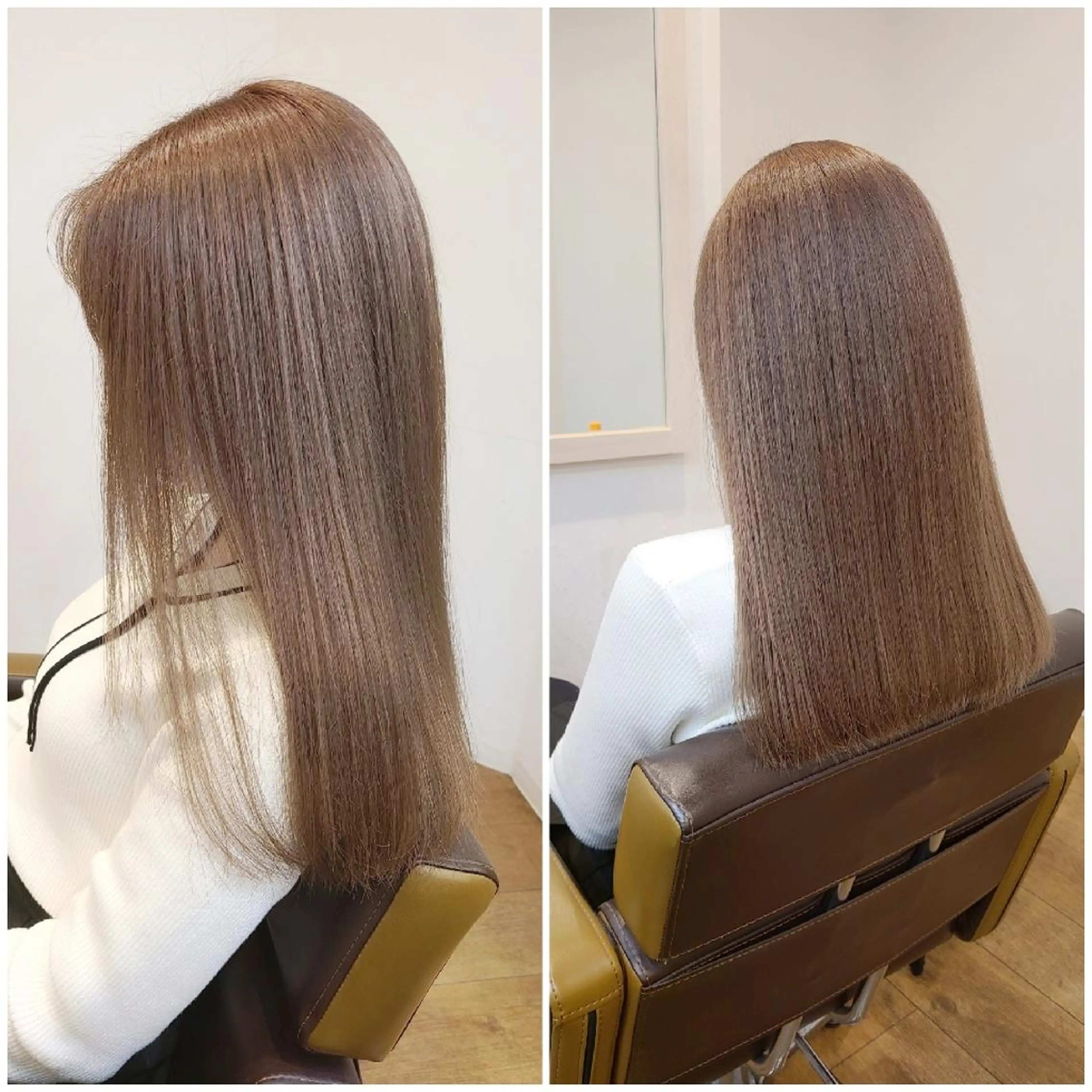 ロング カラー アッシュ ブリーチ 透明感カラー ミルクティーアッシュ カット ヘアカラー トリートメント 【ネウィ天王寺 】seiyaのヘアスタイル