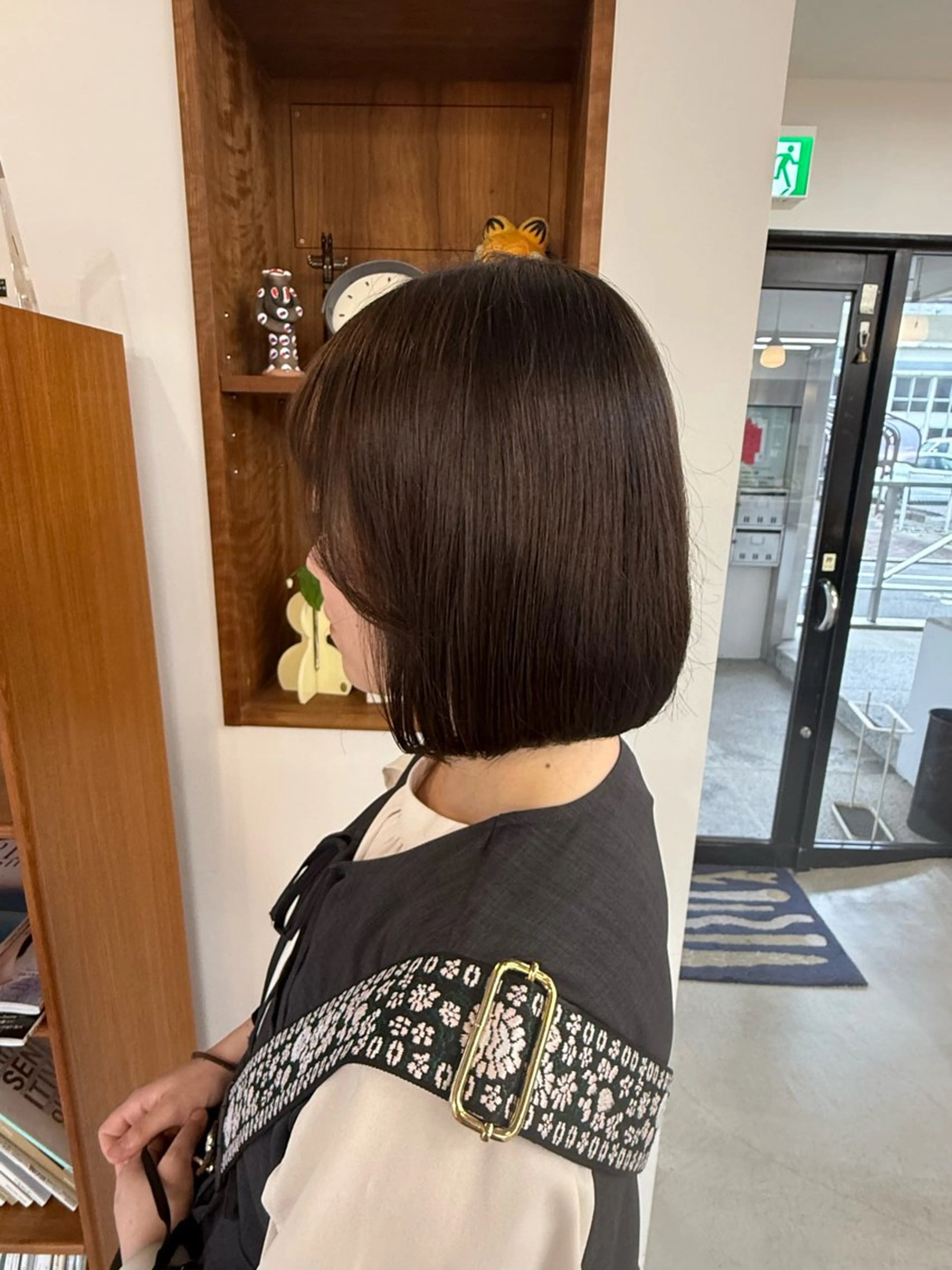 ミディアム カラー グレージュ まなみ/ PORT SALONのヘアスタイル