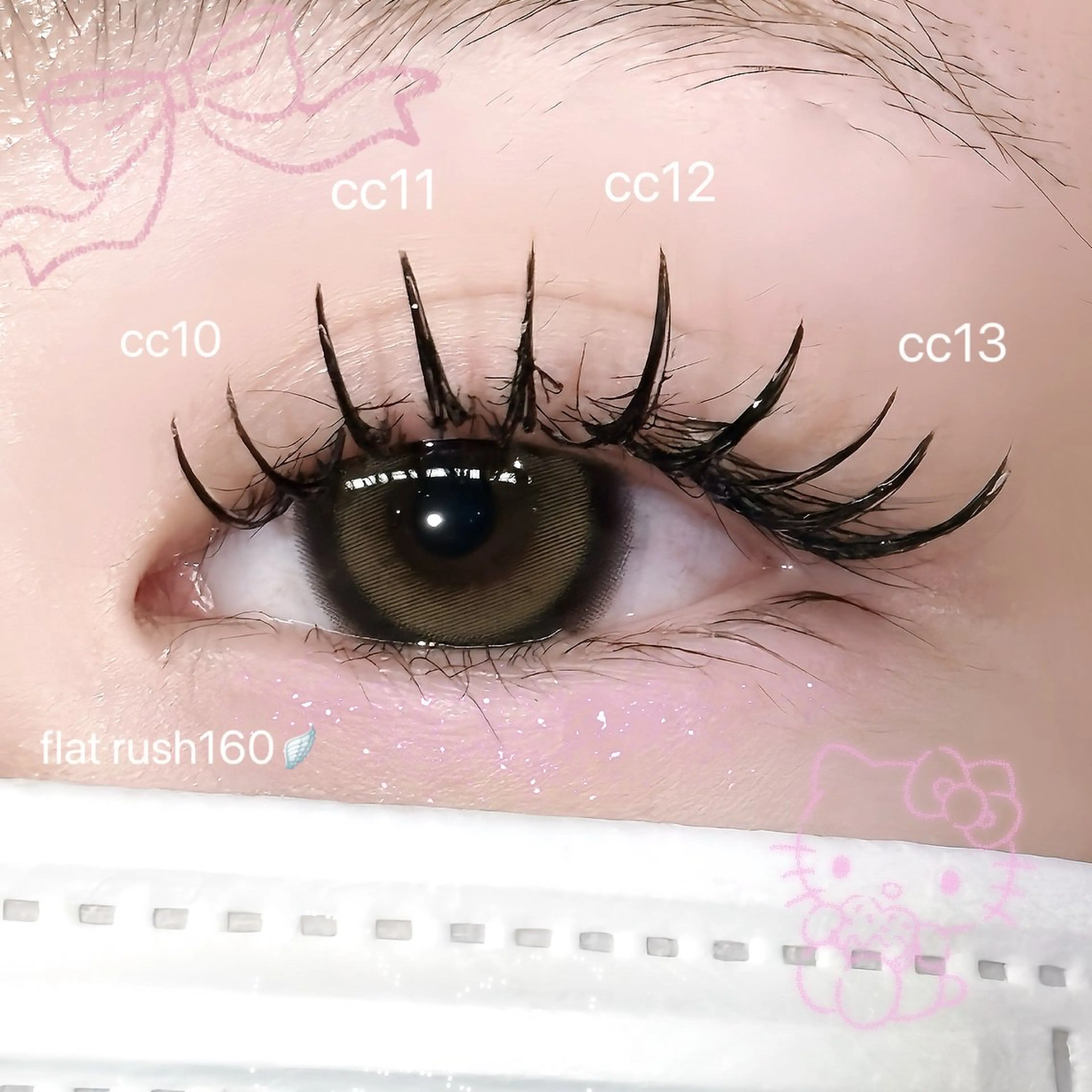 マツエク・マツパ 束感まつ毛 FaB 千葉店所属・🩶LEDエクステ& 上下パーマRAN🪽のマツエク・マツパデザイン