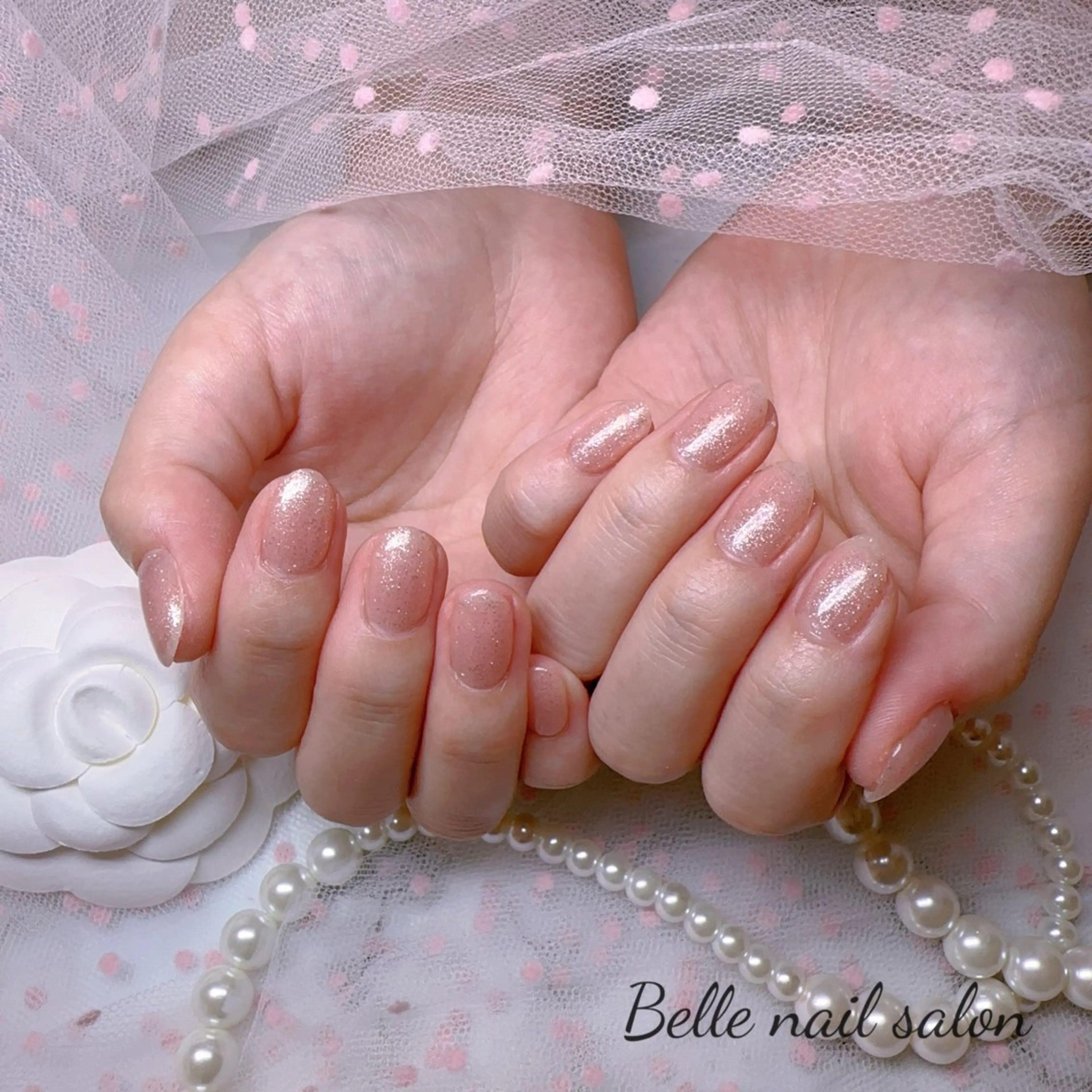 ネイル オーロラネイル フットネイル 韓国ネイル ラメ(グリッター) ラメグラデーション ハンドネイル Belle nail salon 新小岩のネイルデザイン