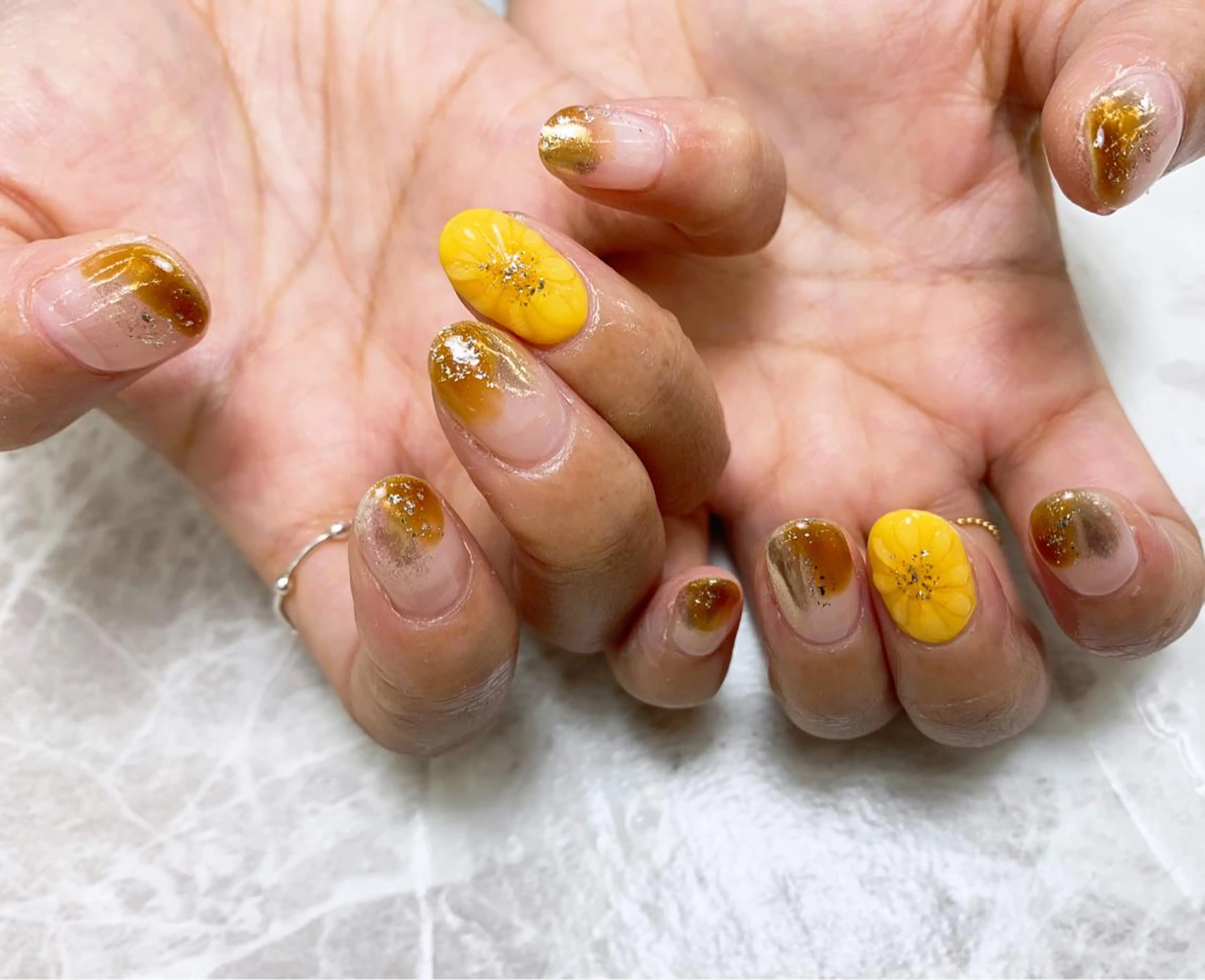 ネイル ⭐︎休業中の練習⭐︎ JNA認定講師髙橋のネイルデザイン