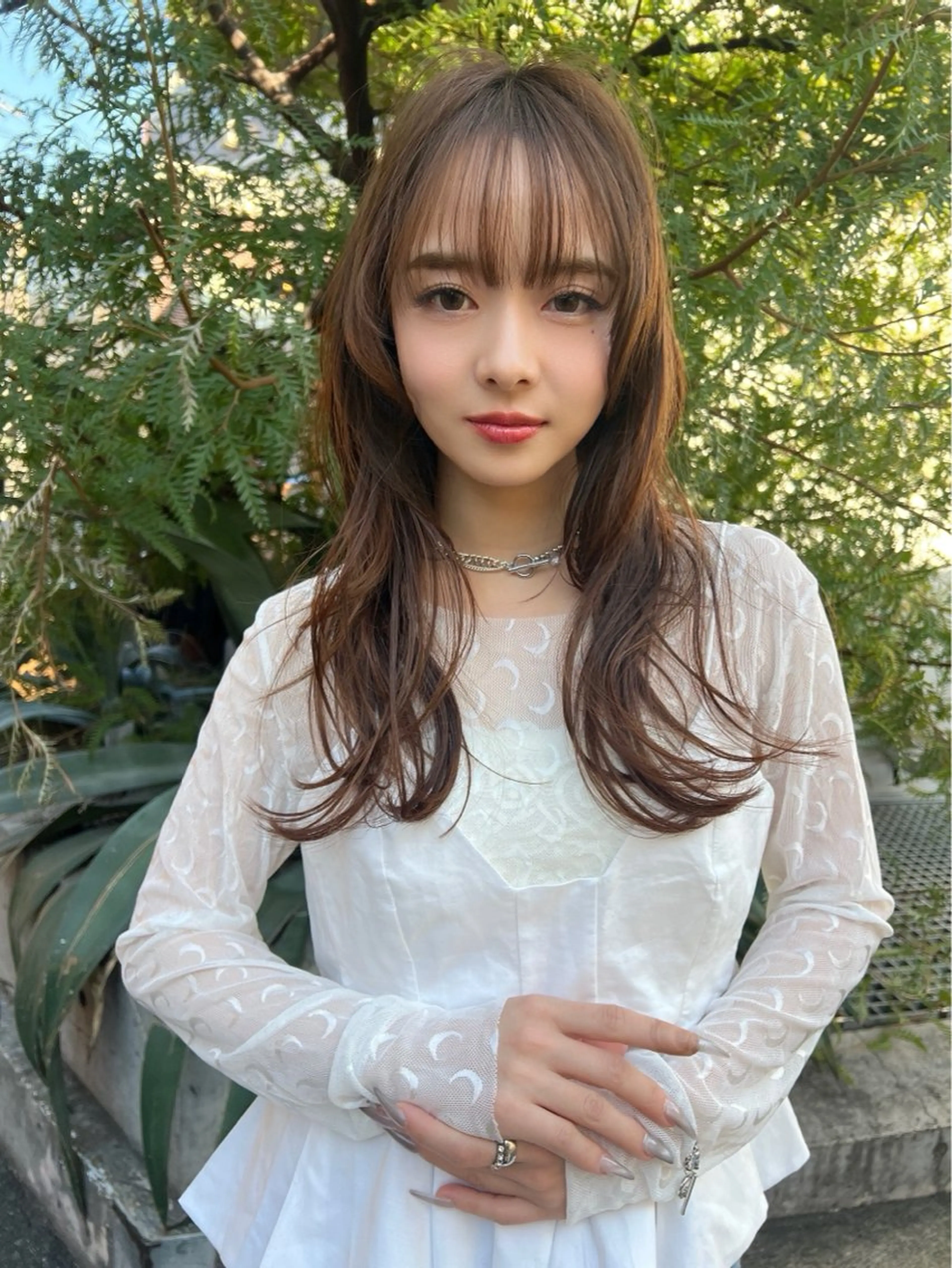 セミロング カラー ヘアアレンジ ブリーチ ダブルカラー ブリーチなしカラー カット ヘアカラー トリートメント 🌿透明感/レイヤー 🌿TATSUKIのヘアスタイル